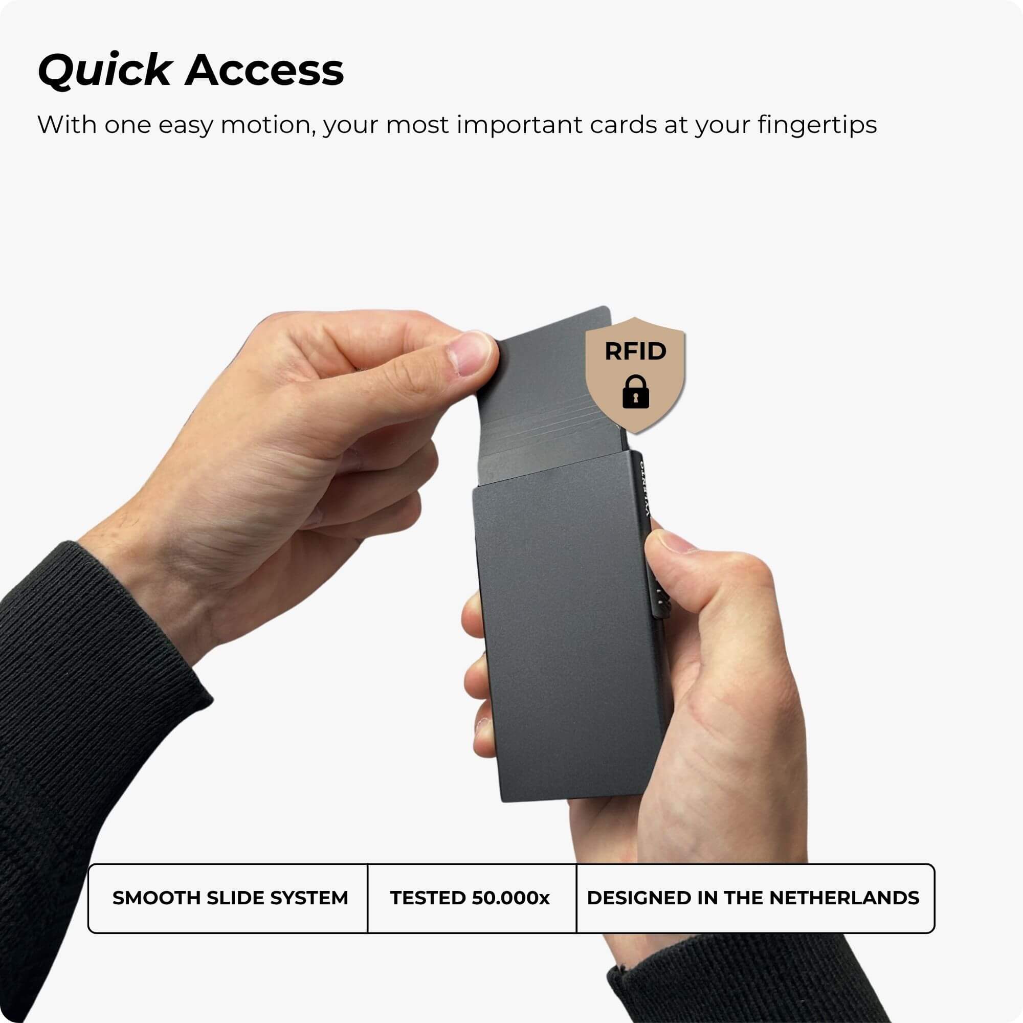 Explore Card Holder Metal Black