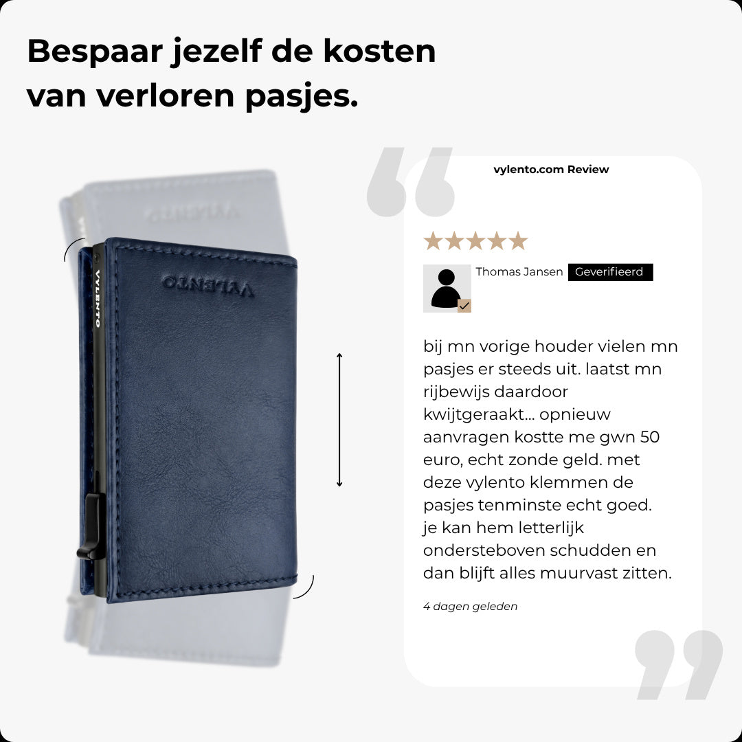 Discovery Pasjeshouder Marine Blauw