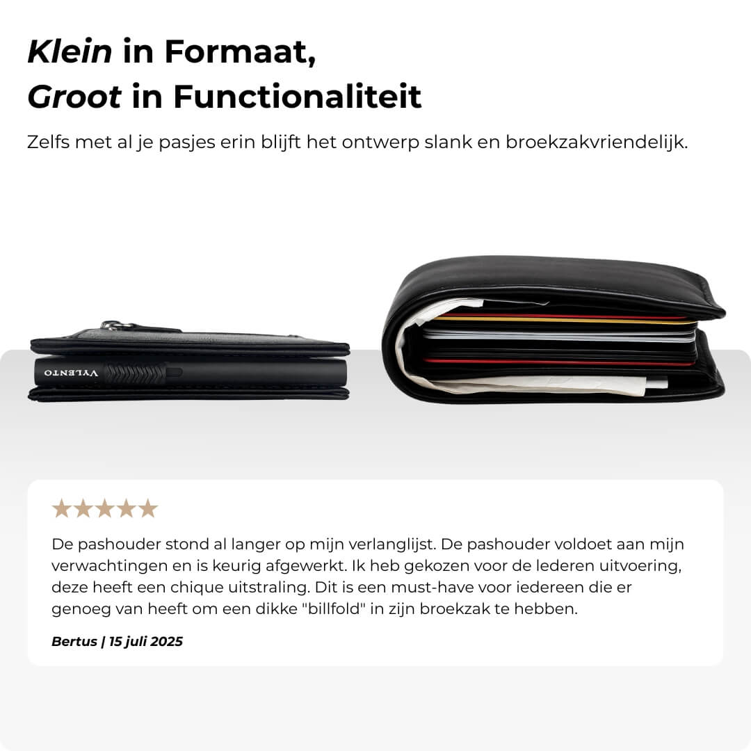 Discovery Pasjeshouder Mat Zwart