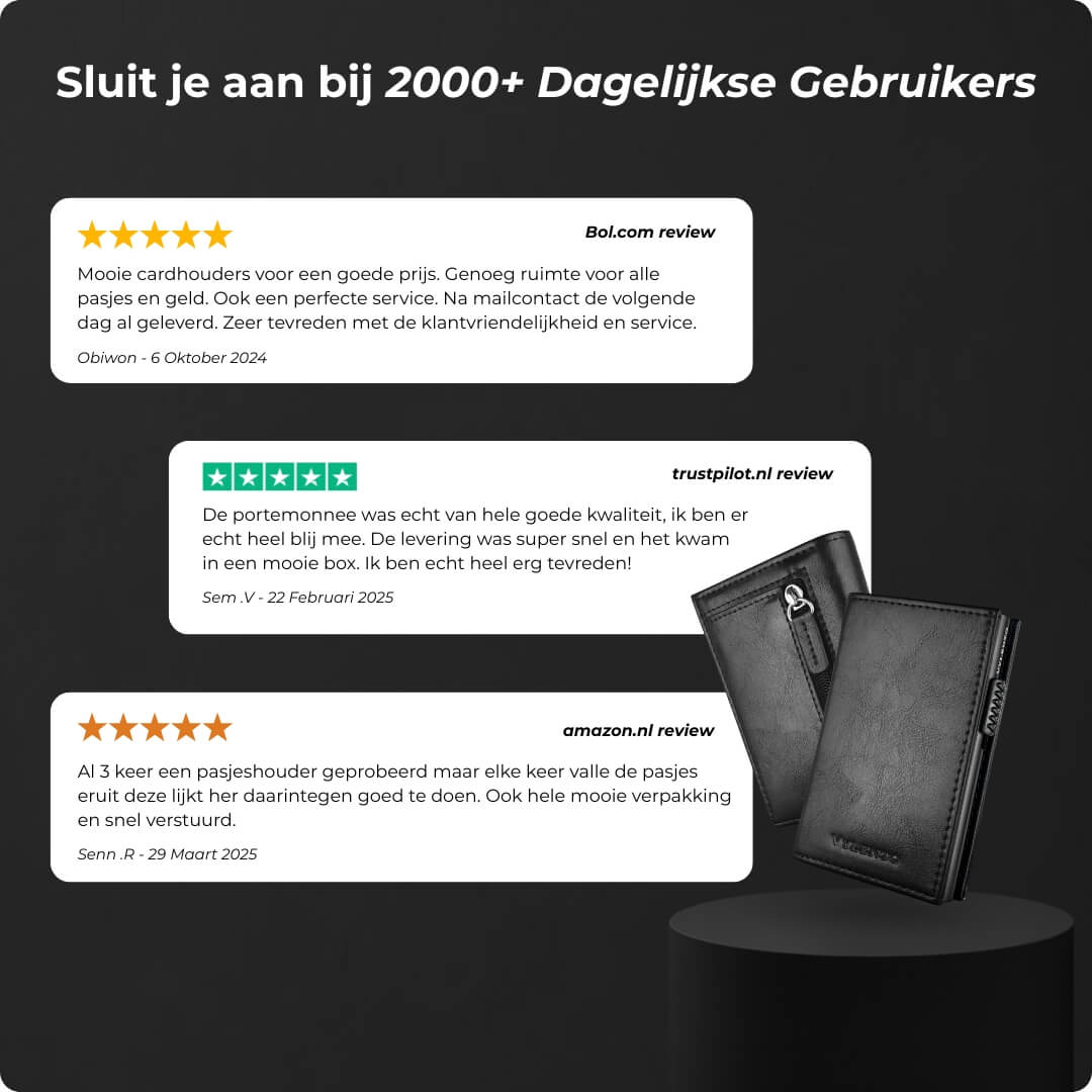 Discovery Pasjeshouder Mat Zwart