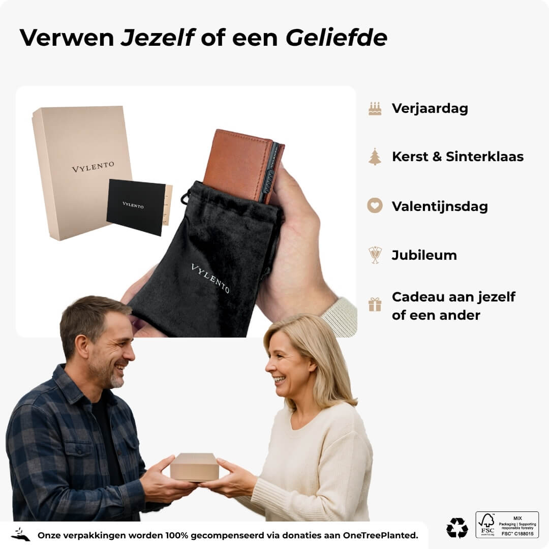 Discovery Pasjeshouder Cognac Bruin - Zonder Muntvak