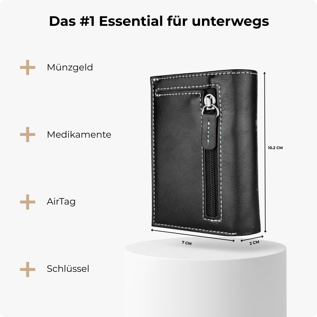 Expeditions-Geldbörse - Kaffeebraun