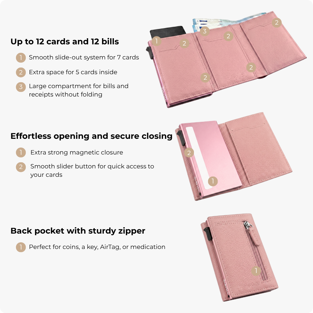 Expedition Passport Holder Pebble Pink