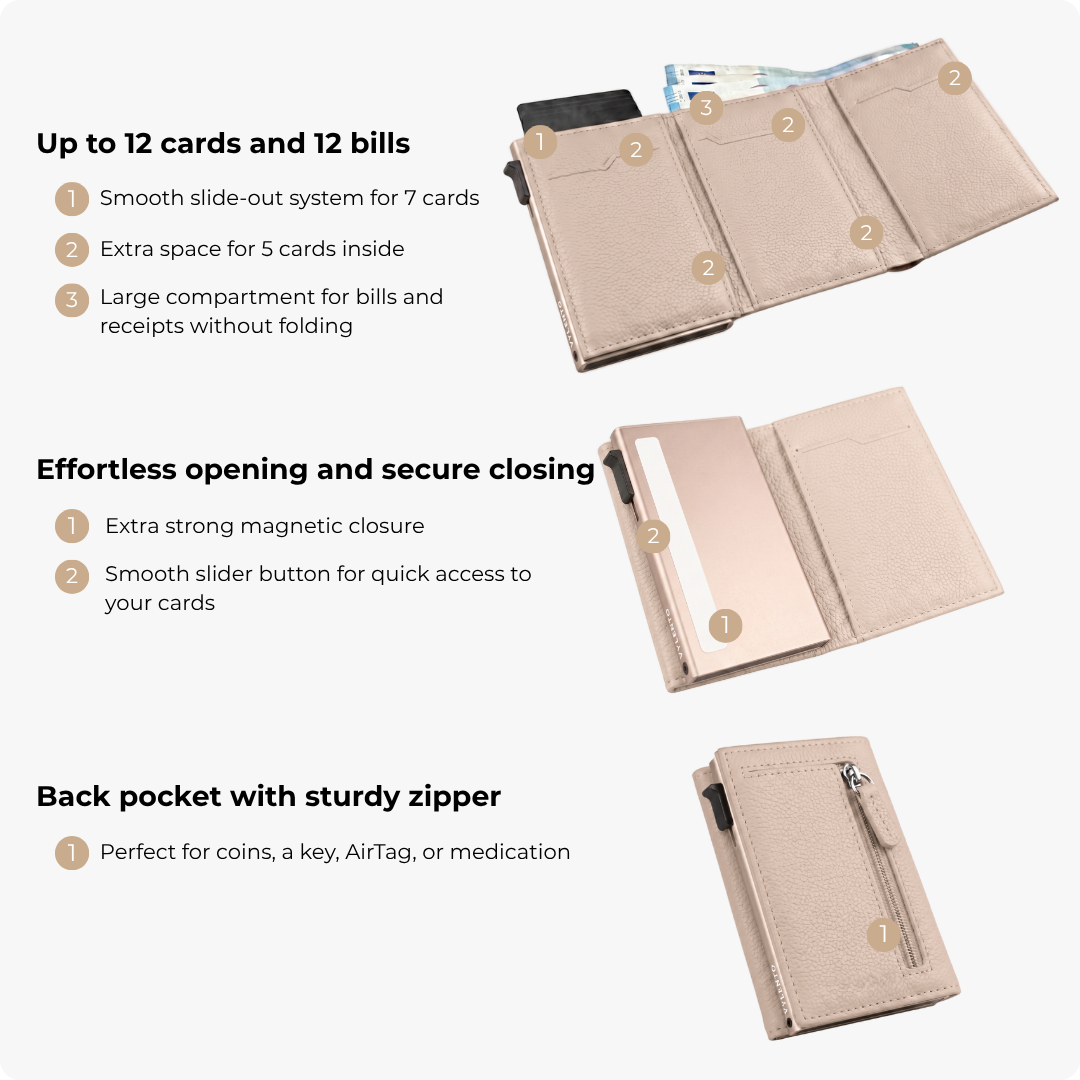 Expedition Card Holder Pebble Beige