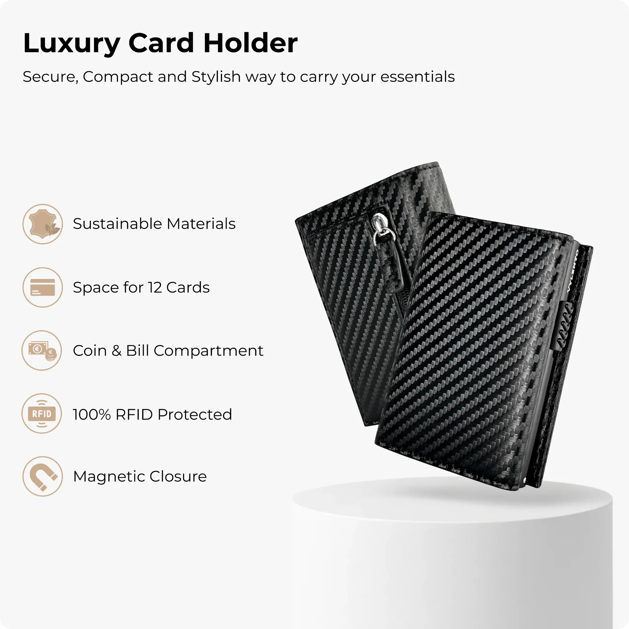 Expedition Card Holder Carbon Look