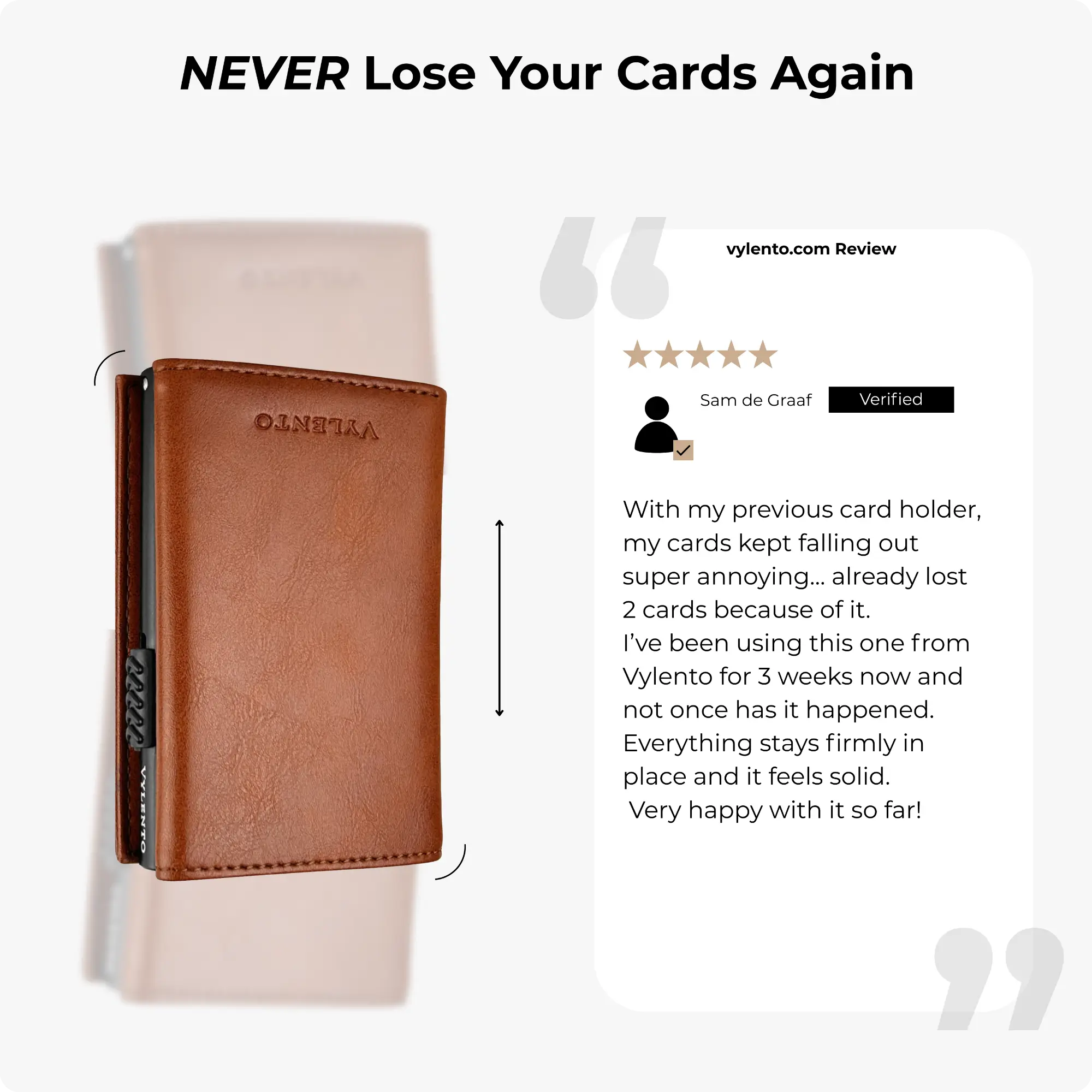 Expedition Card Holder Cognac Brown