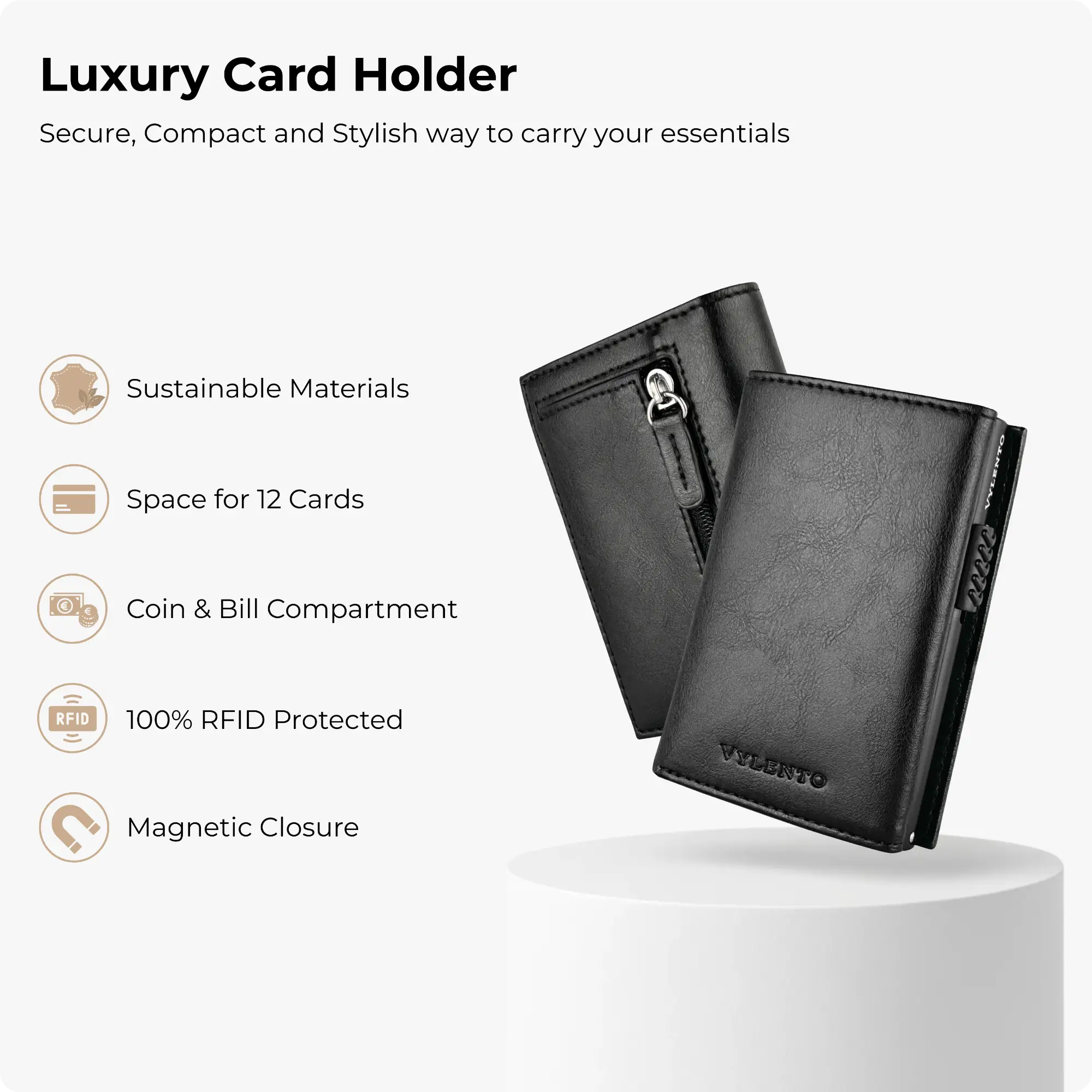 Expedition Card Holder Matte Black