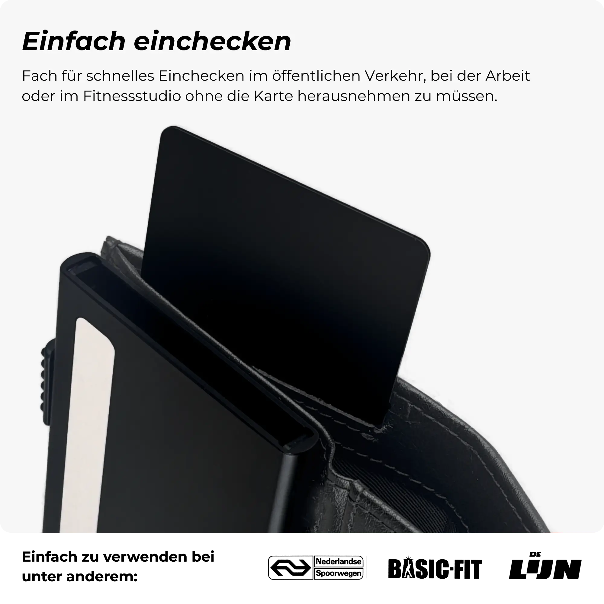 Discovery Kartenetui Mattschwarz