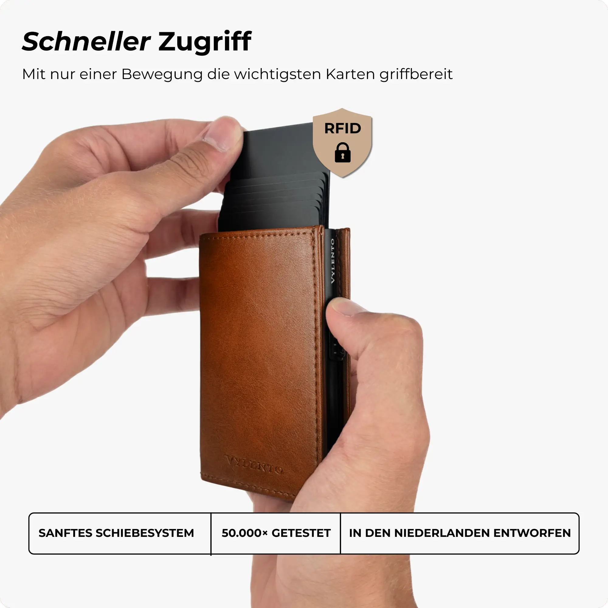 Discovery Kartenetui Cognac Braun