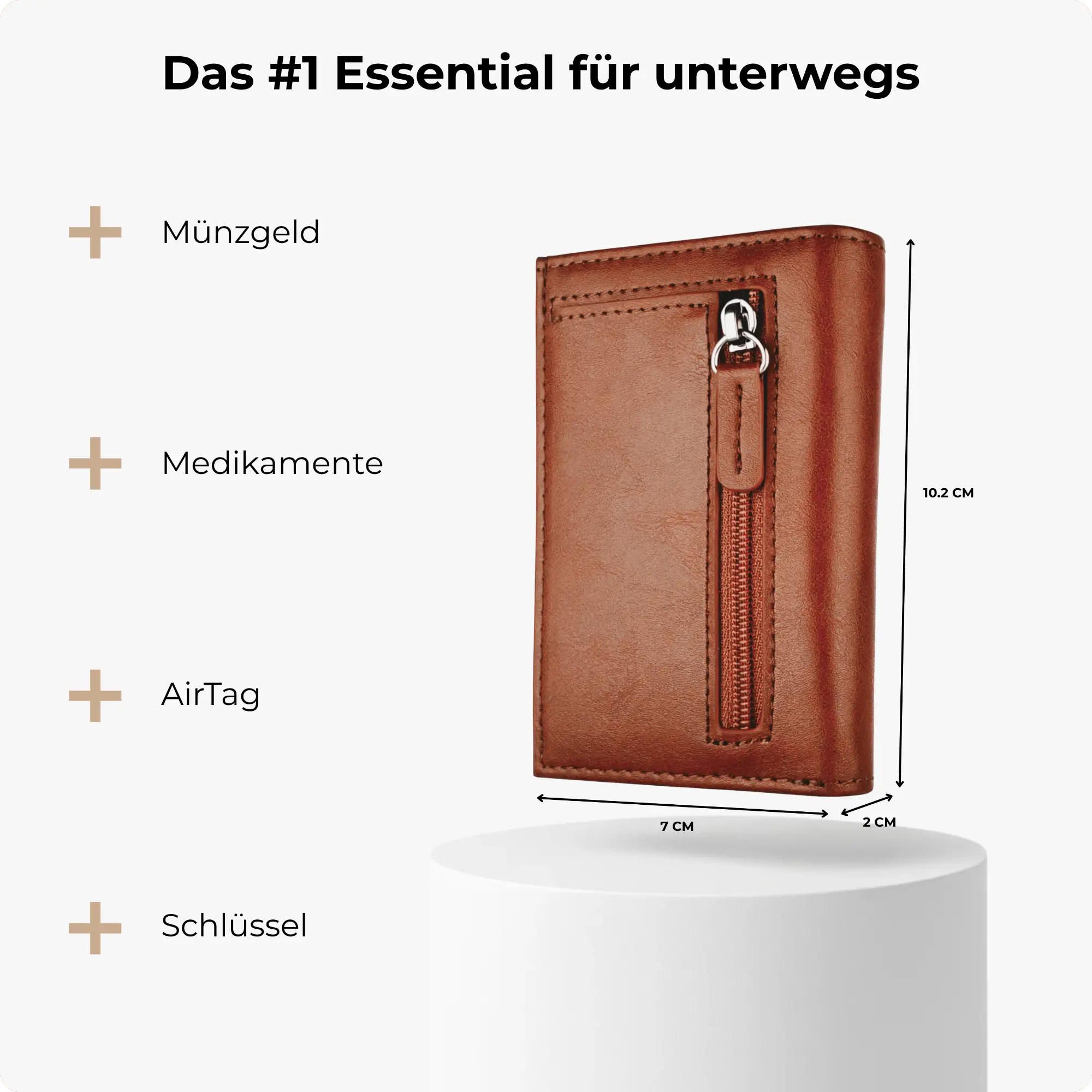 Discovery Kartenetui Cognac Braun