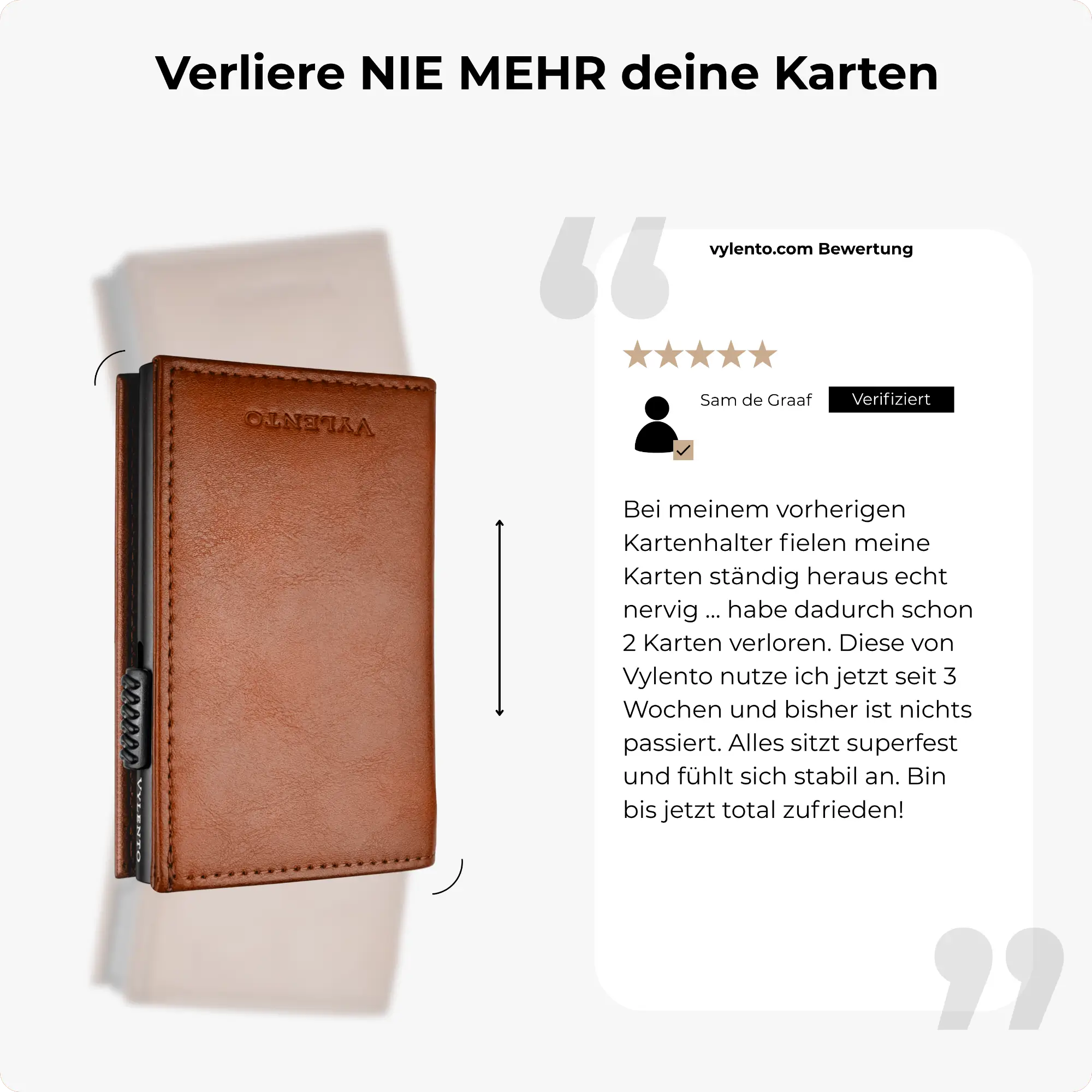 Discovery Kartenetui Cognac Braun