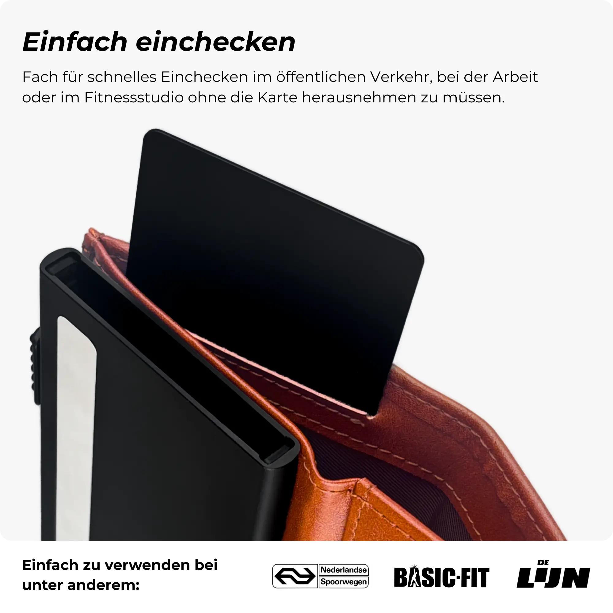 Discovery Kartenetui Cognac Braun