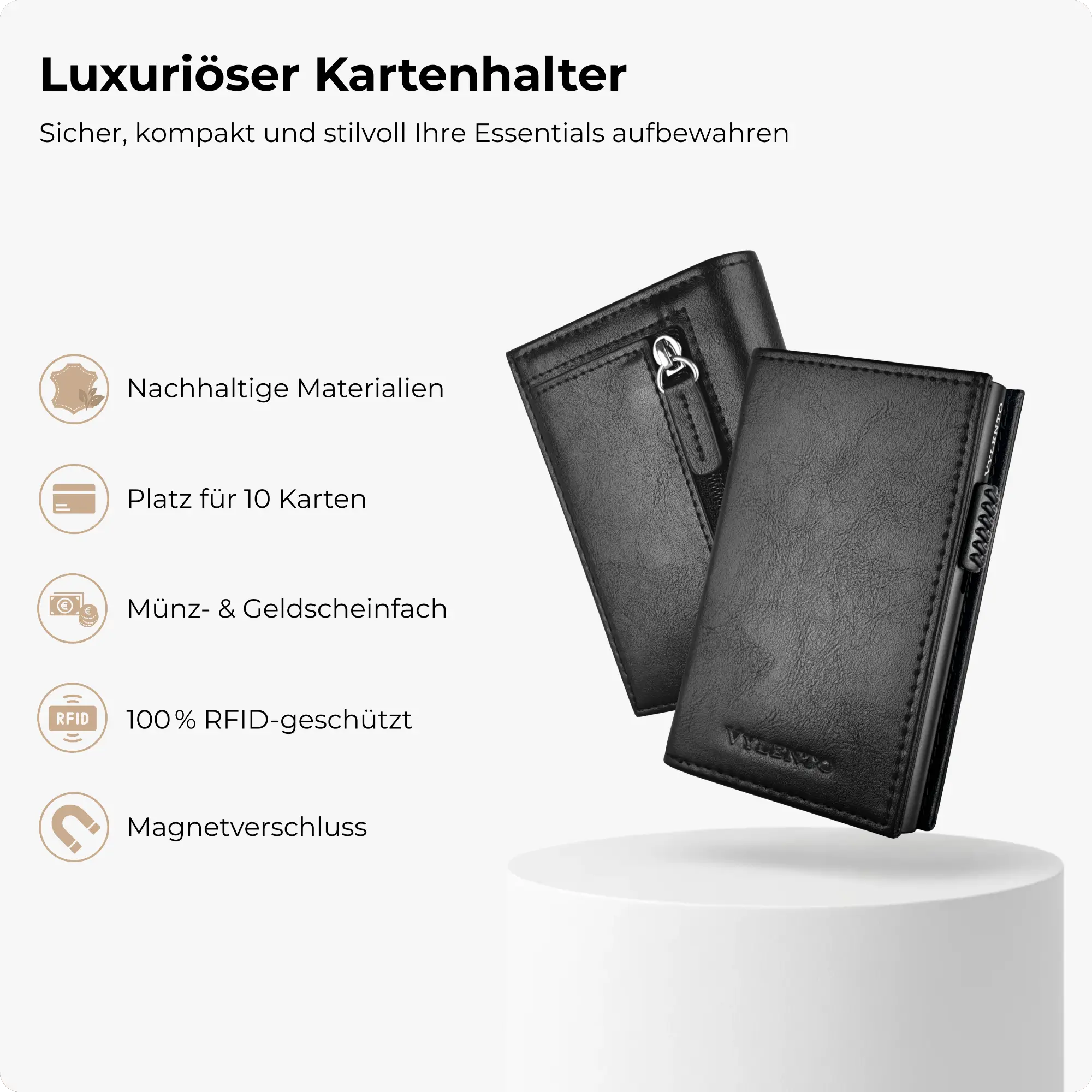 Discovery Kartenetui Mattschwarz