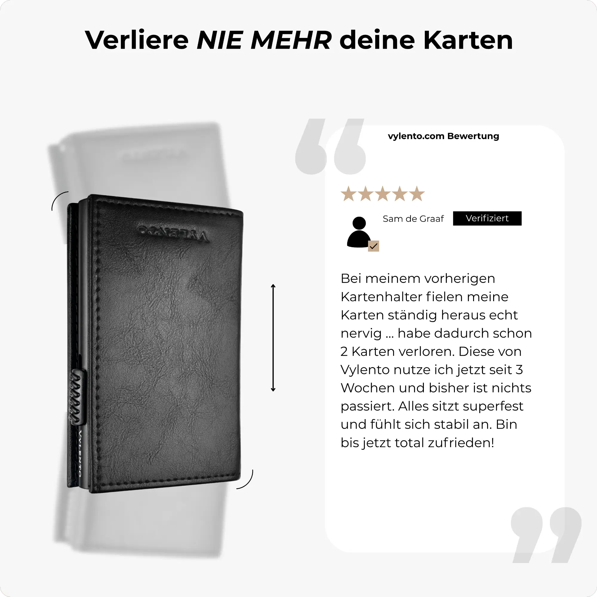 Discovery Kartenetui Mattschwarz