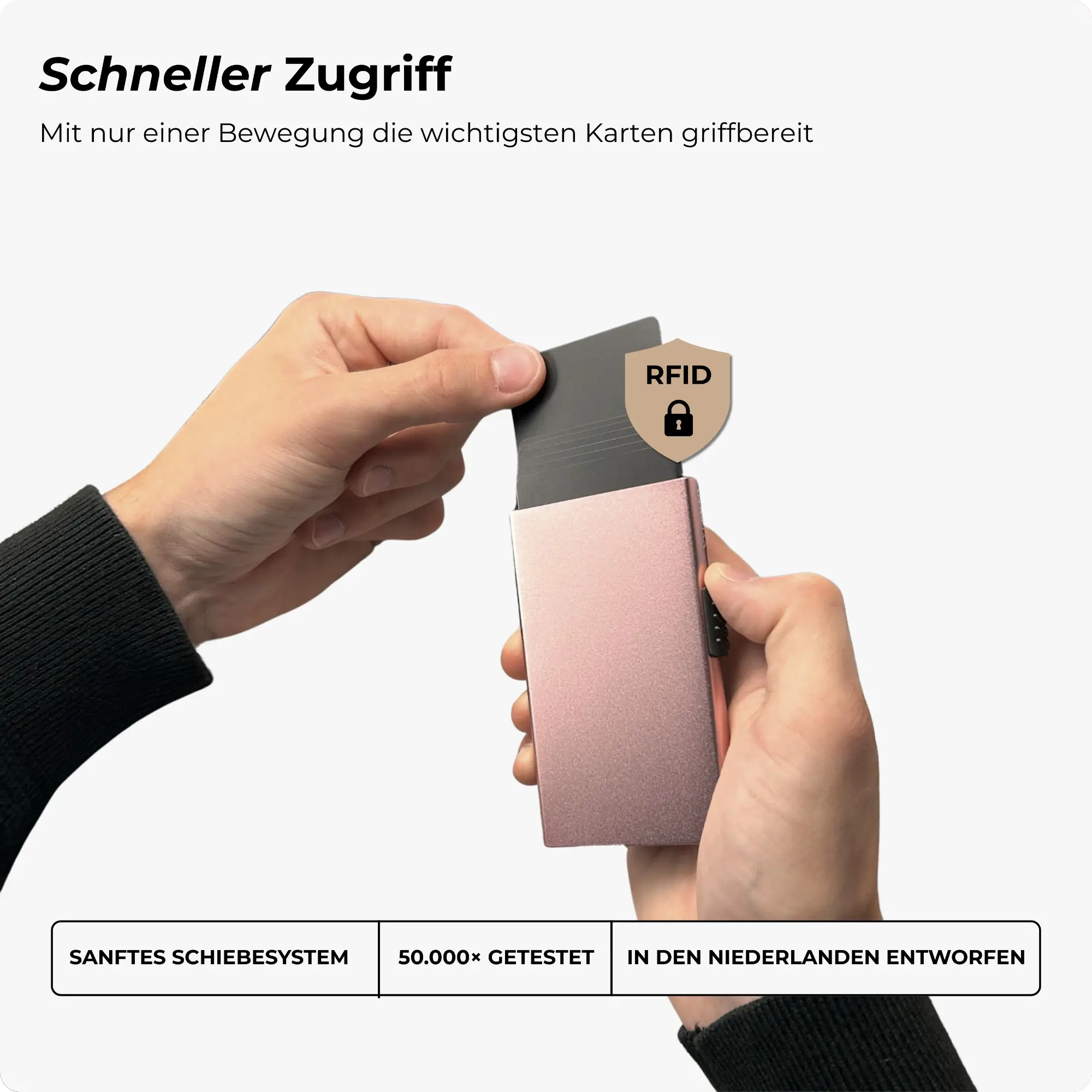 Explore Kartenetui Roségold