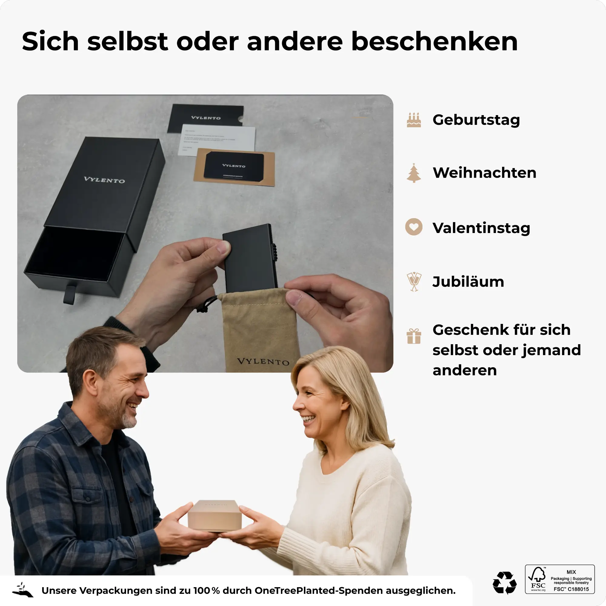 Explore Geldbörse - Metall schwarz