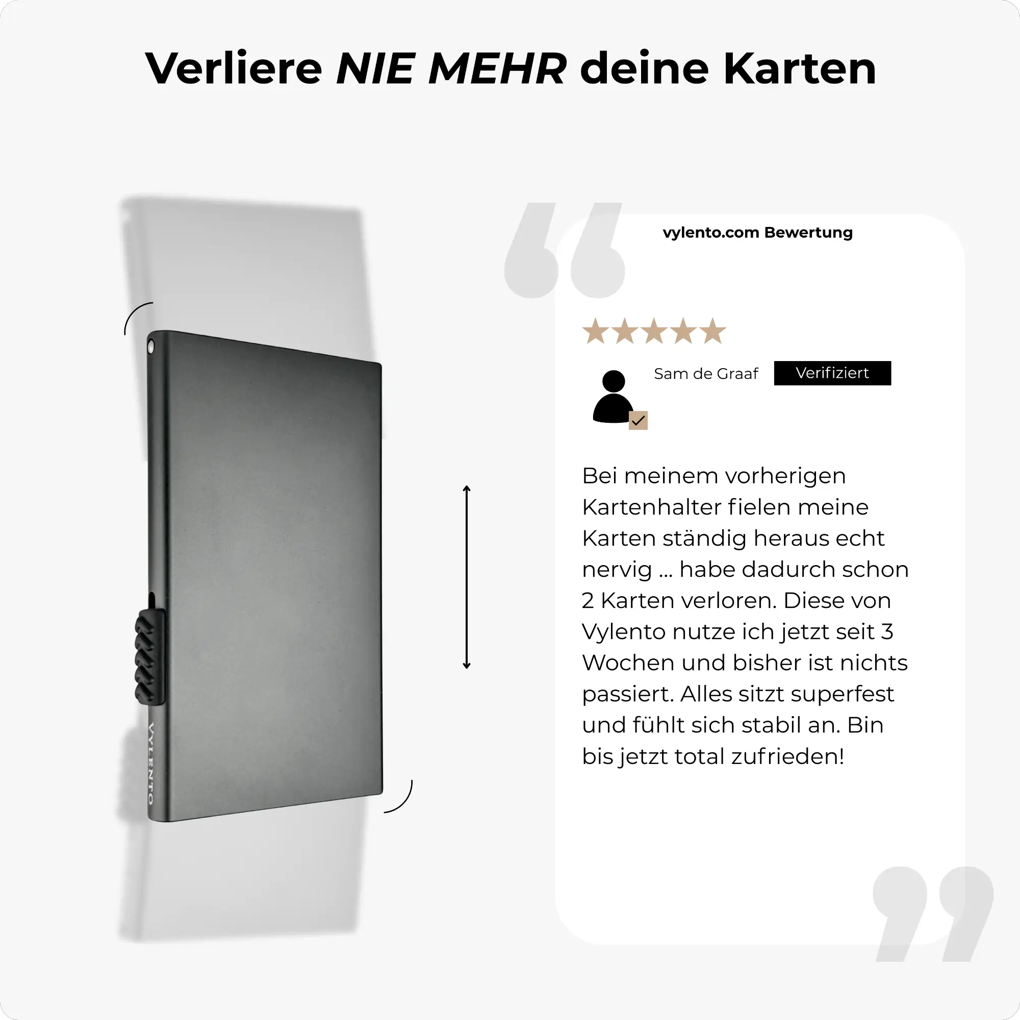 Explore Kartenhalter Titangrau