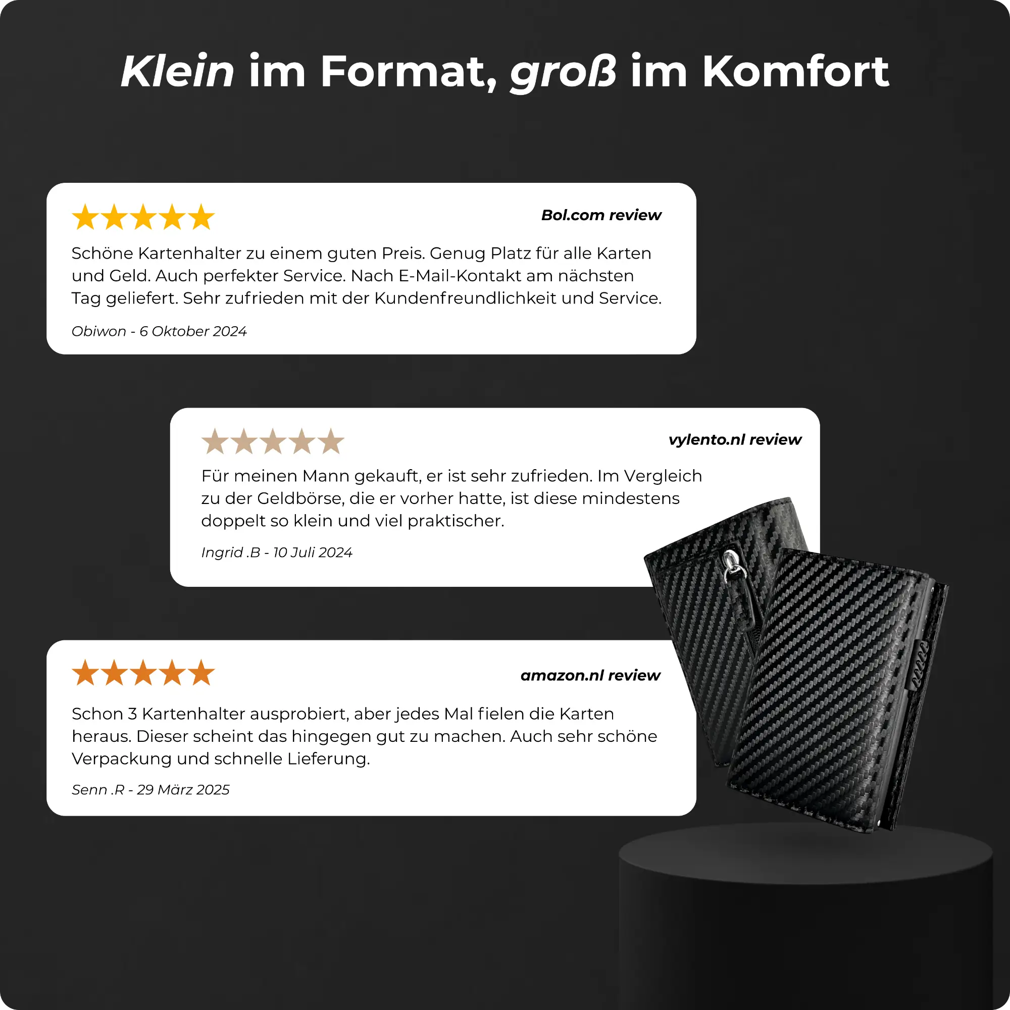 Expedition Kartenetui Carbon Look