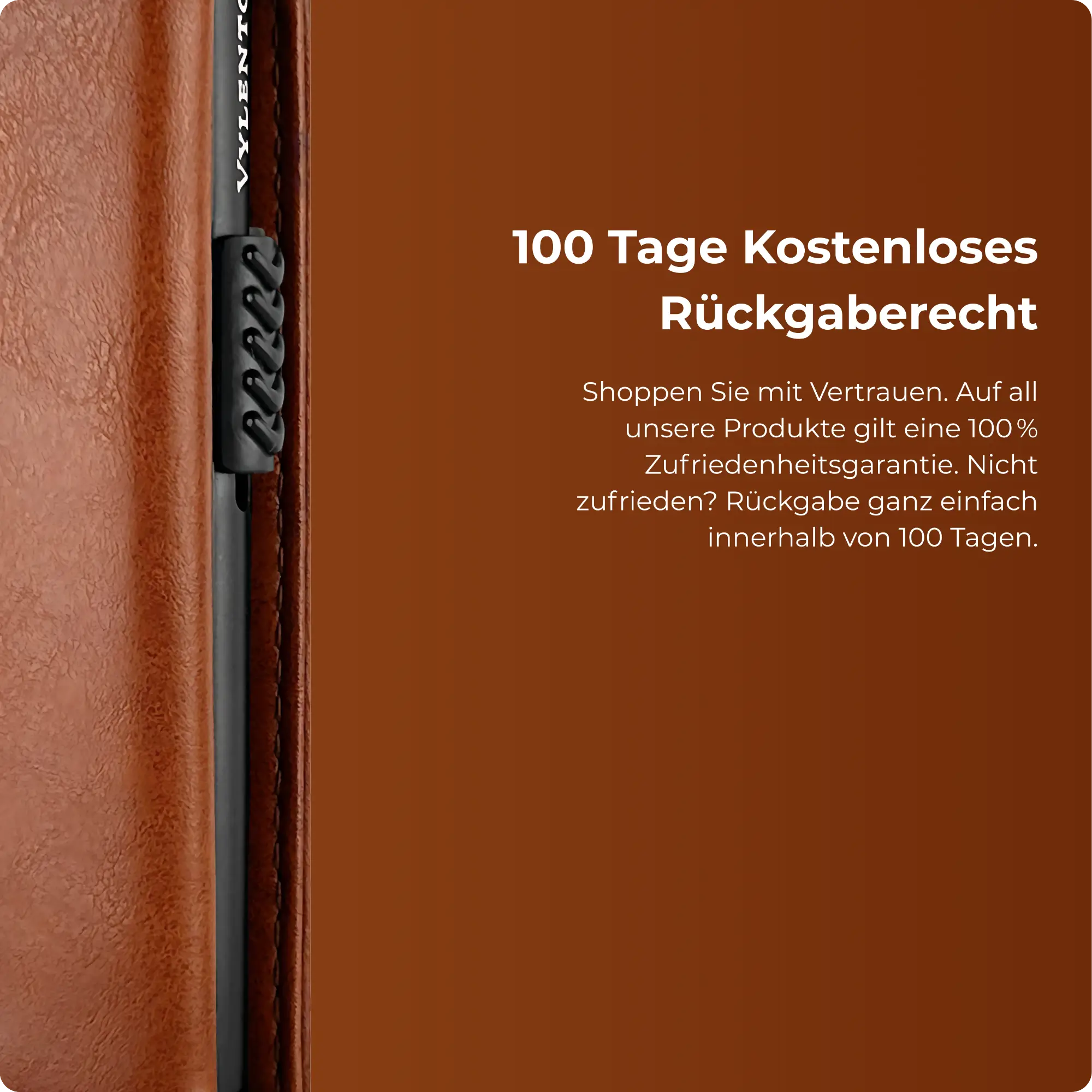 Expedition Kartenetui Cognac Braun