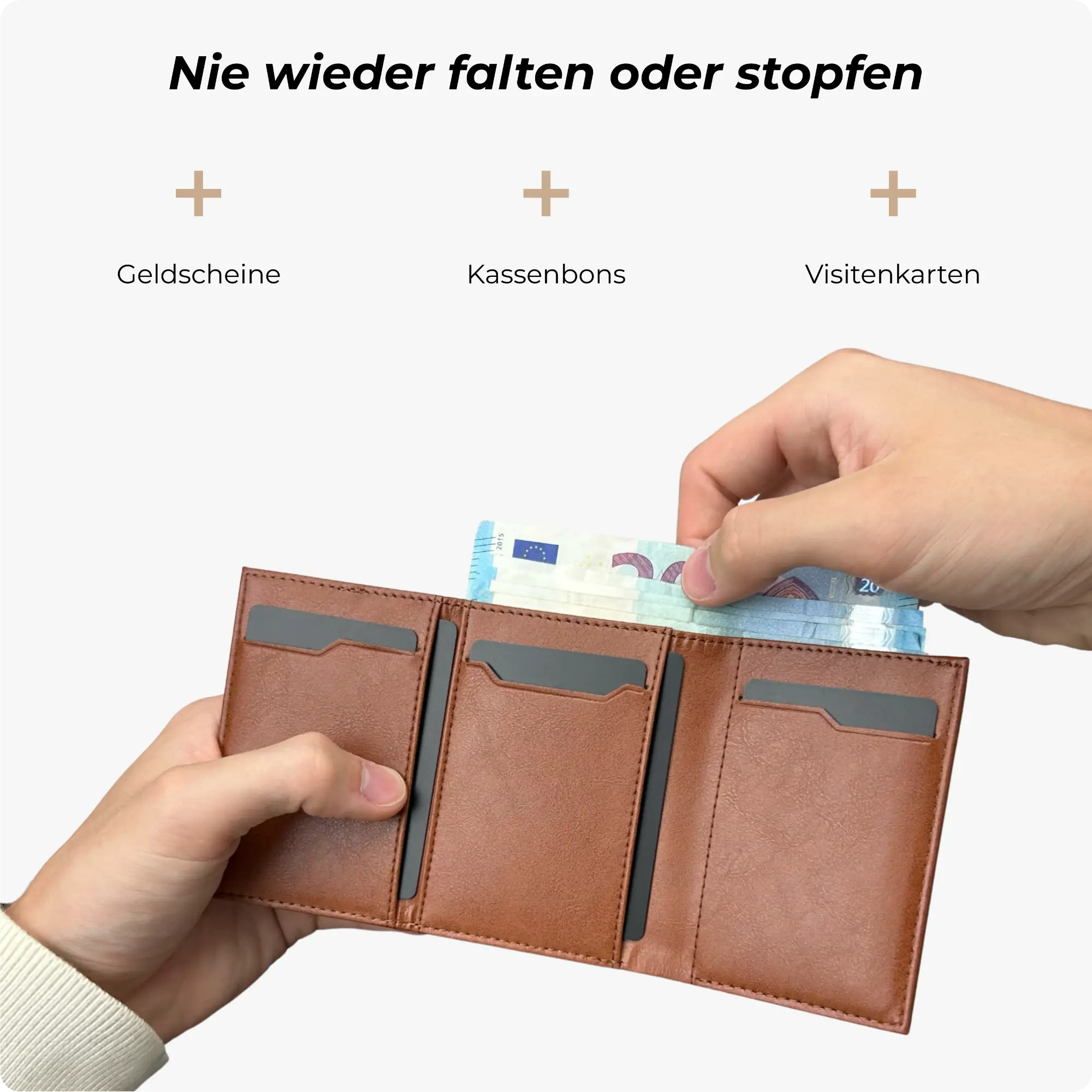 Expedition Kartenetui Cognac Braun