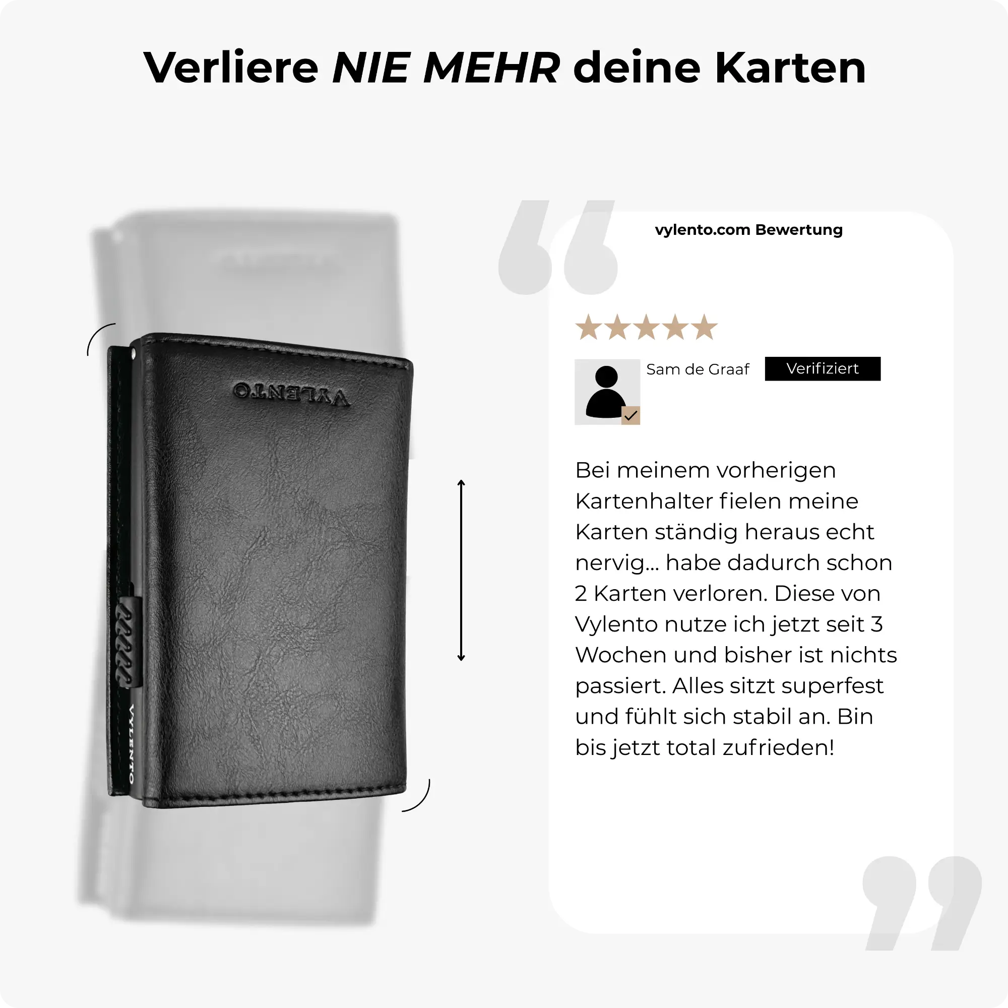 Expedition Kartenetui Mattschwarz