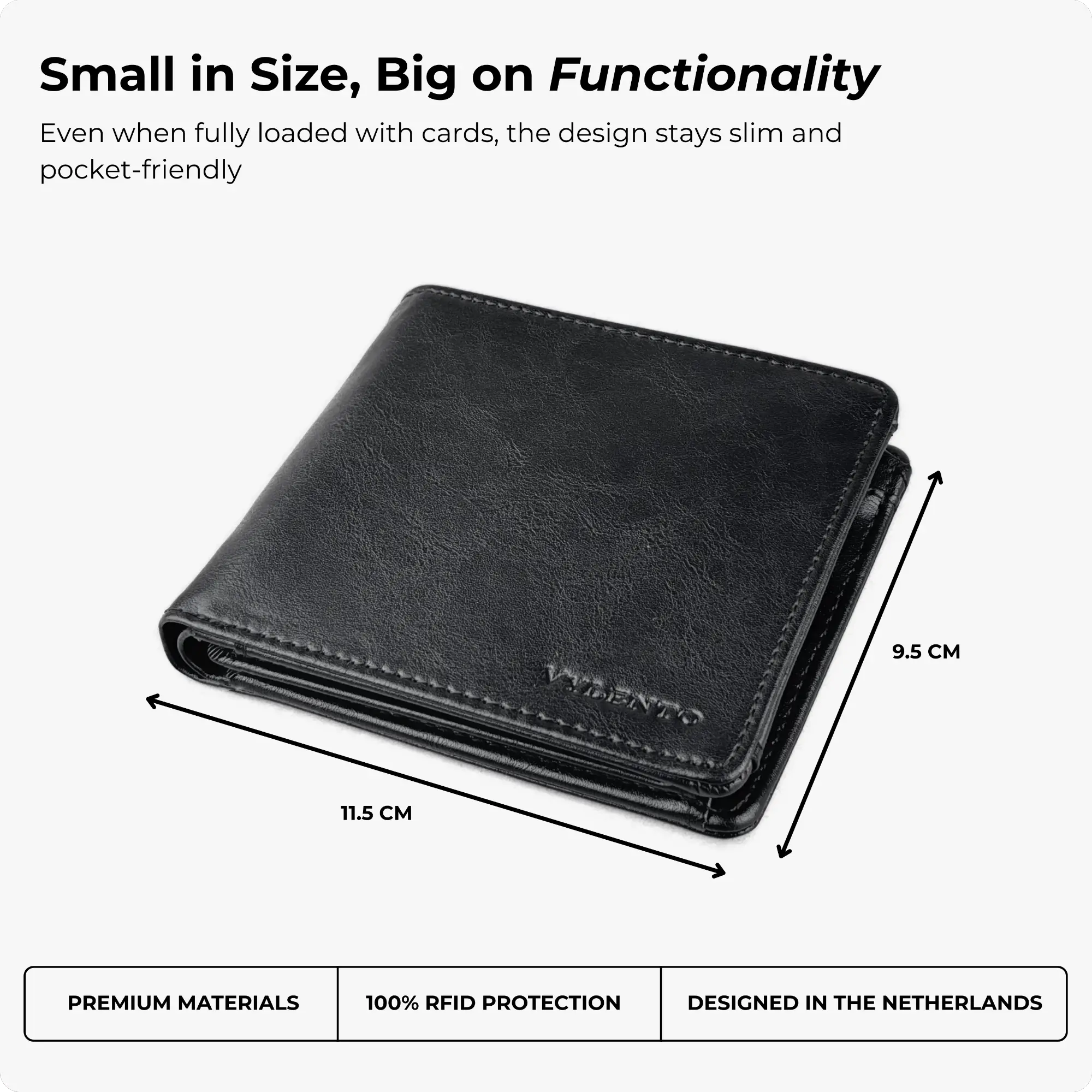Venture Wallet Matte Black