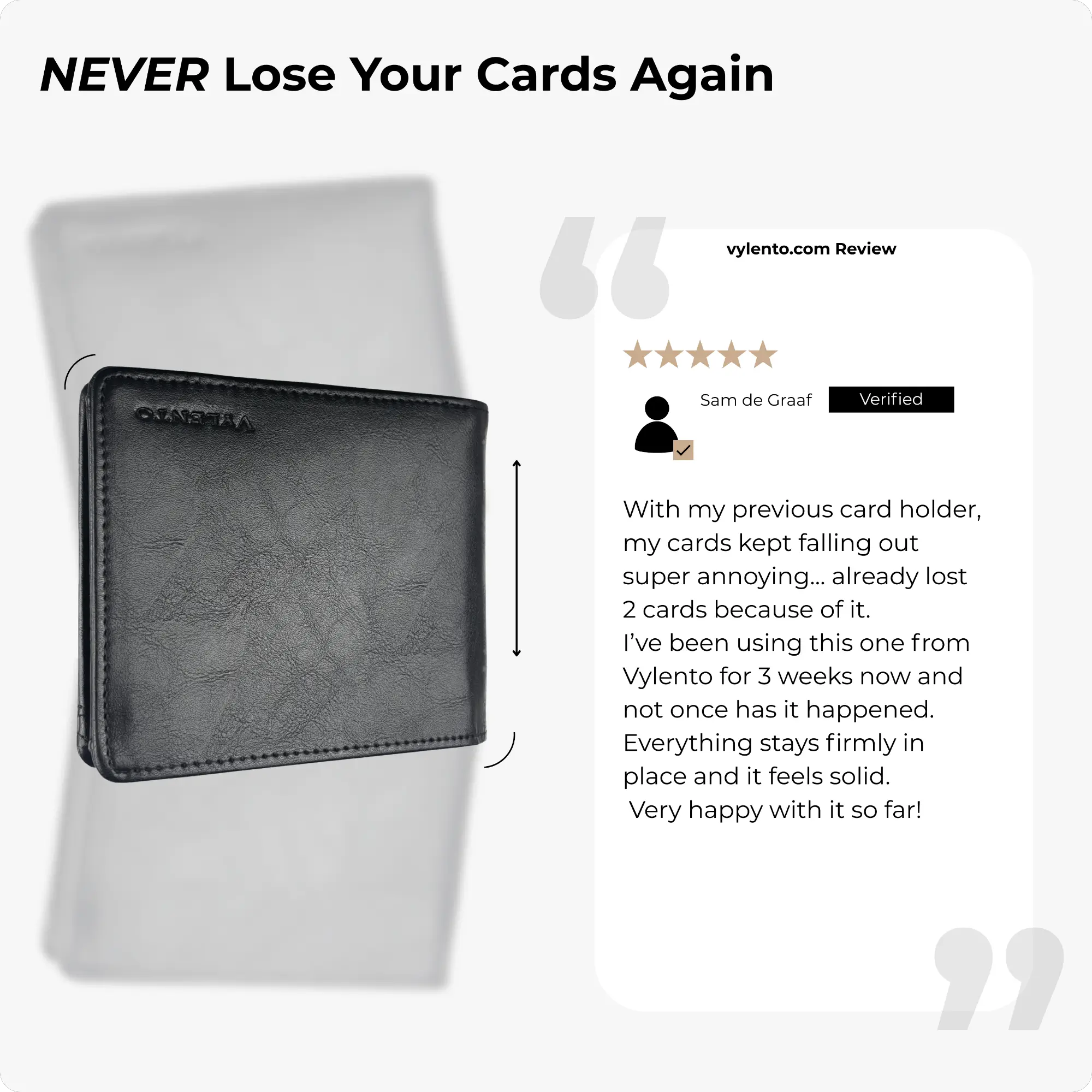 Venture Wallet Matte Black
