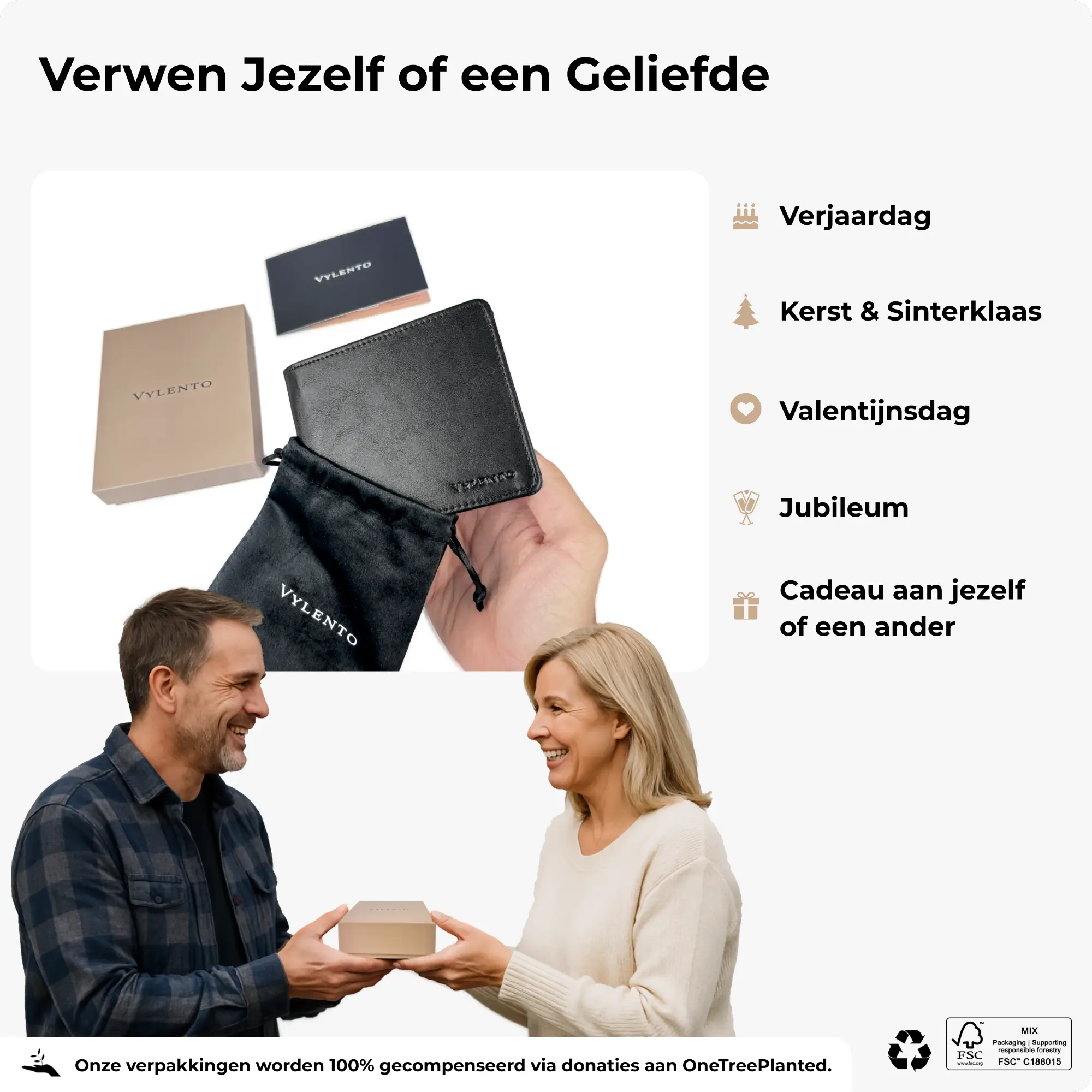 Venture Portemonnee Mat Zwart