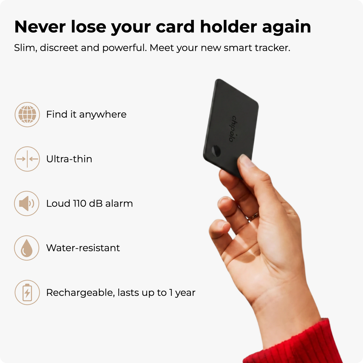 Chipolo Premium Card | Apple & Android