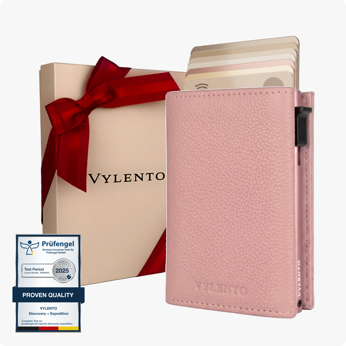 Vylento Expedition Card Holder One Pebble Pink, photo 2