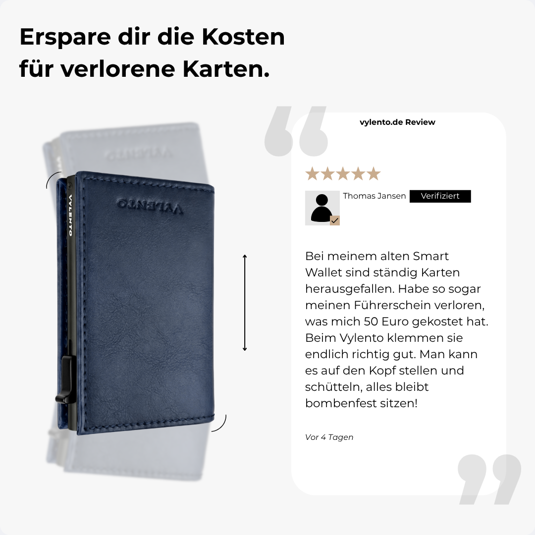 Discovery Pasjeshouder Marine Blauw