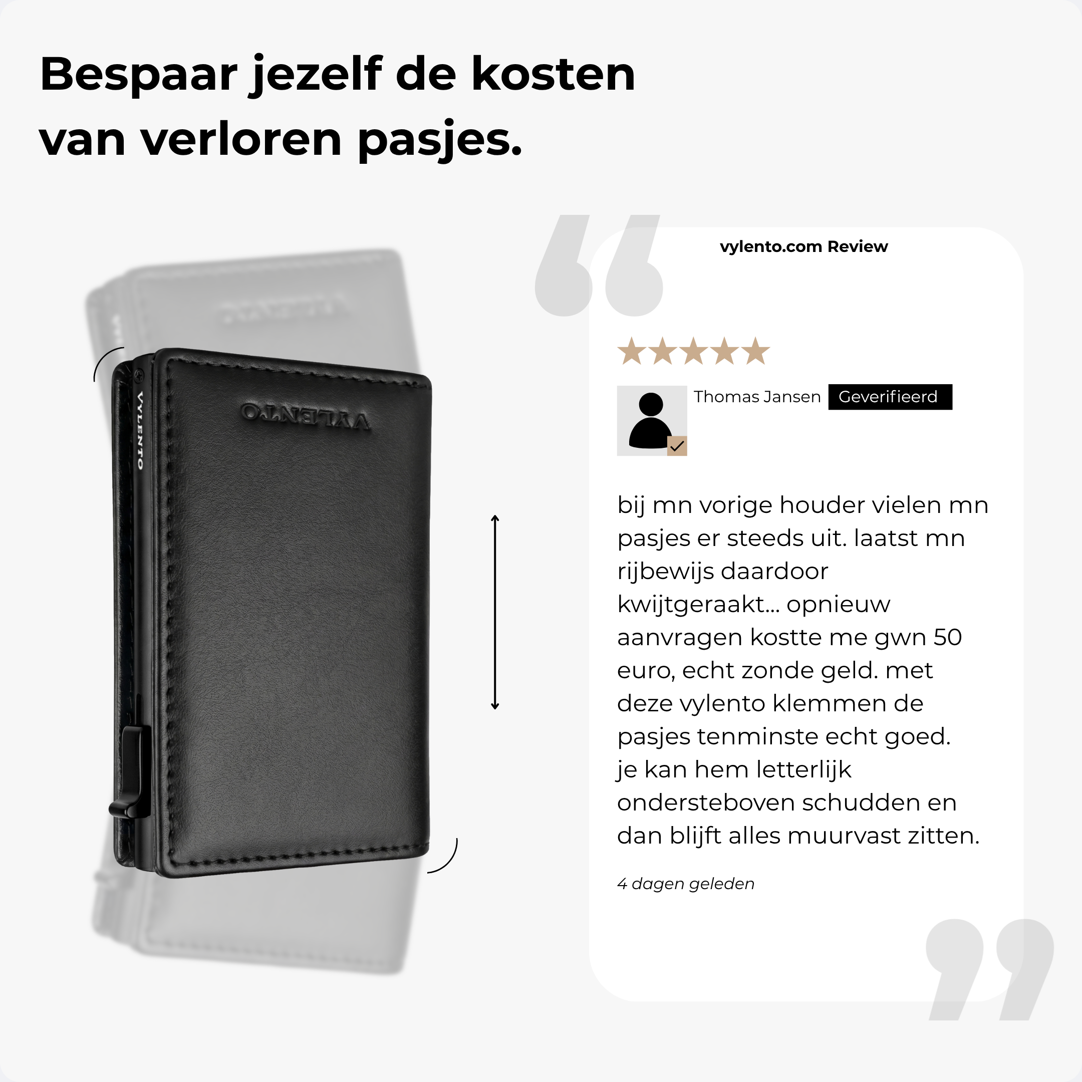 Discovery Pasjeshouder Pro Mat Zwart