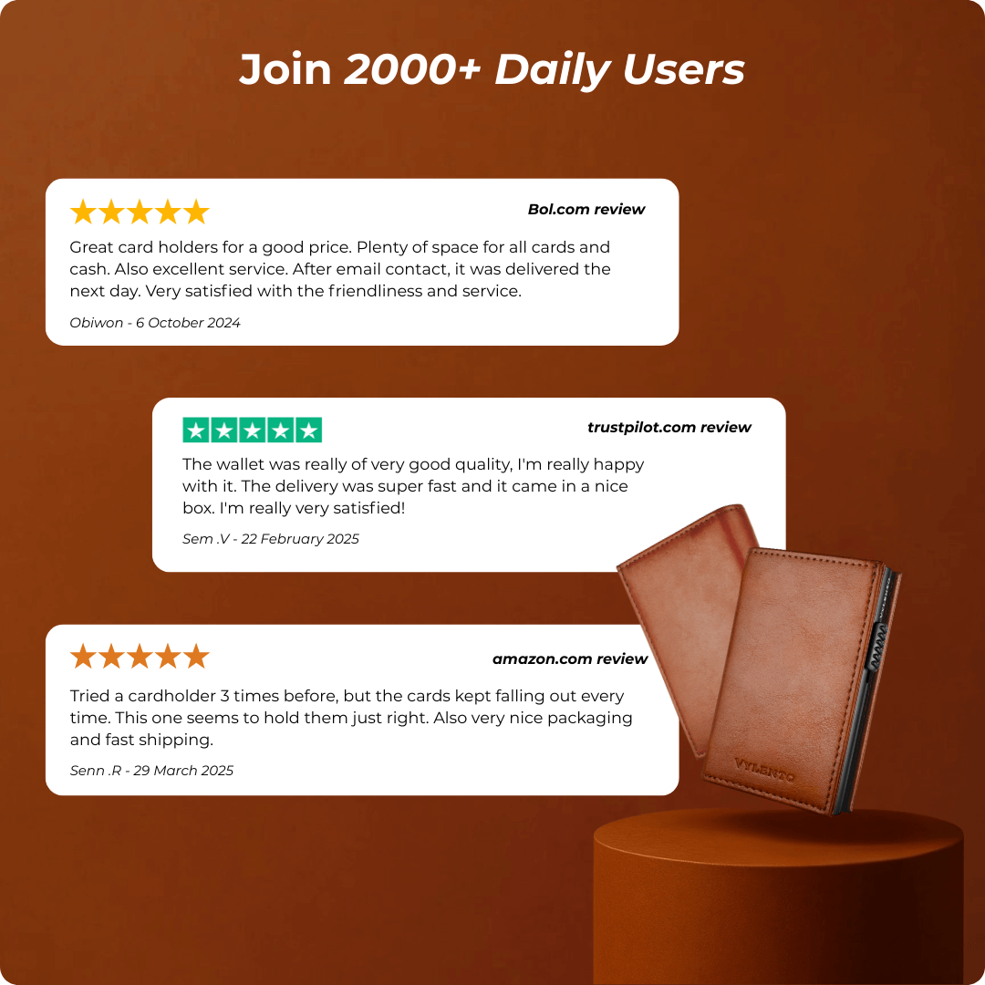 Discovery Card Holder Cognac Brown