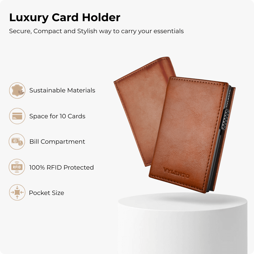 Discovery Card Holder Cognac Brown