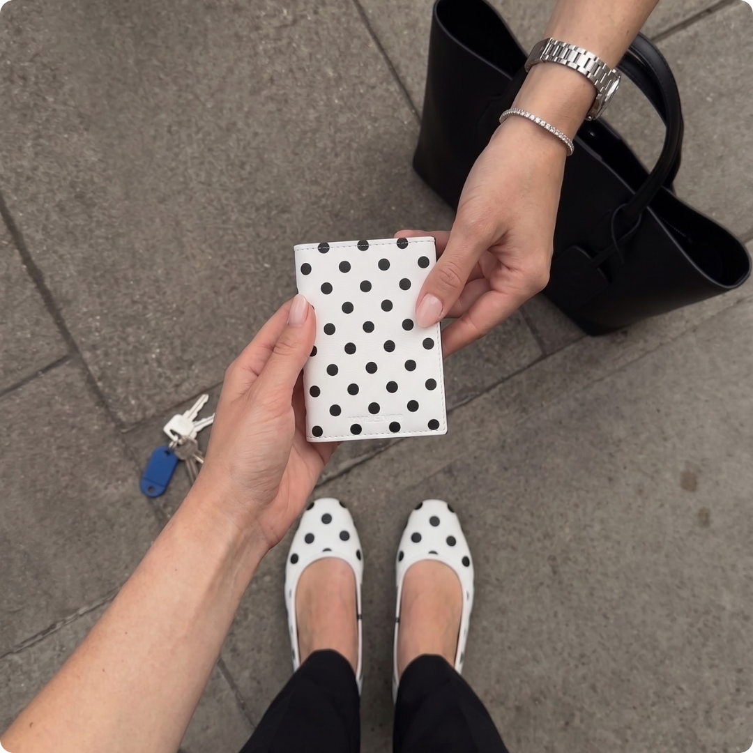 Expedition Pasjeshouder Polkadot Wit