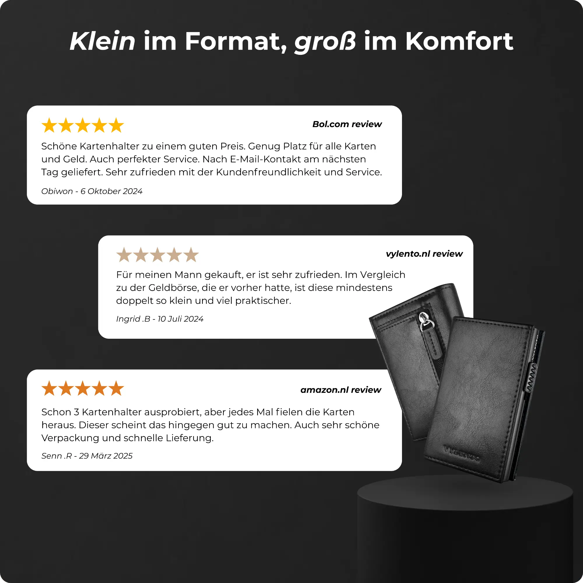 Expedition-Kartenhalter - Mattschwarz