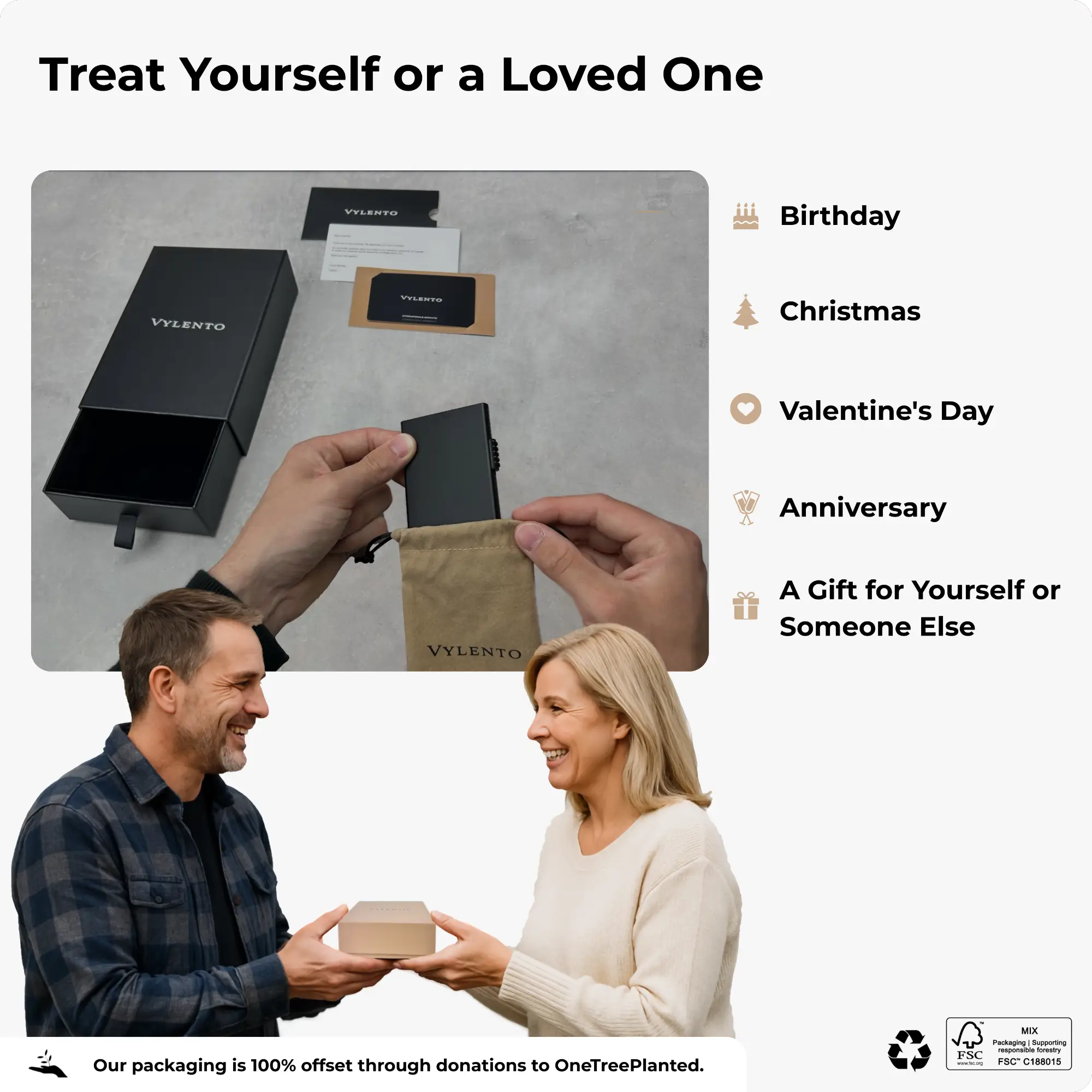 Explore wallet - Metal black