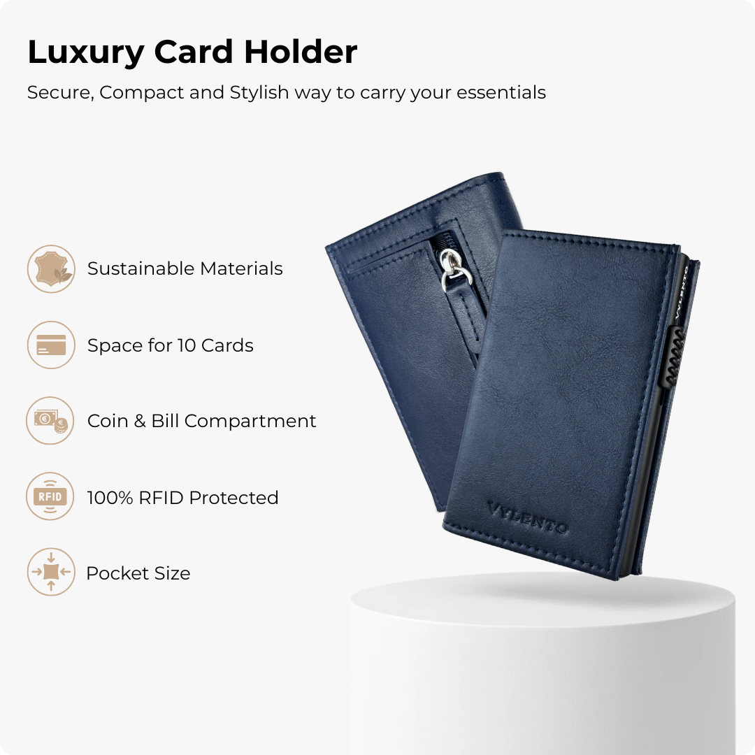 Discovery Card Holder Navy Blue