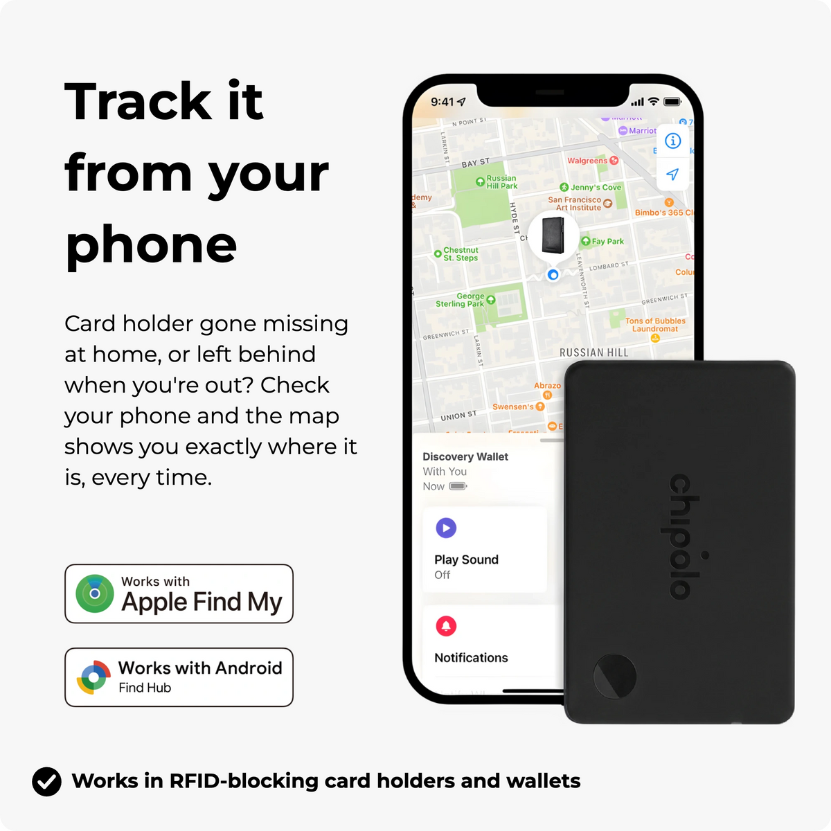Chipolo Premium Card | Apple & Android