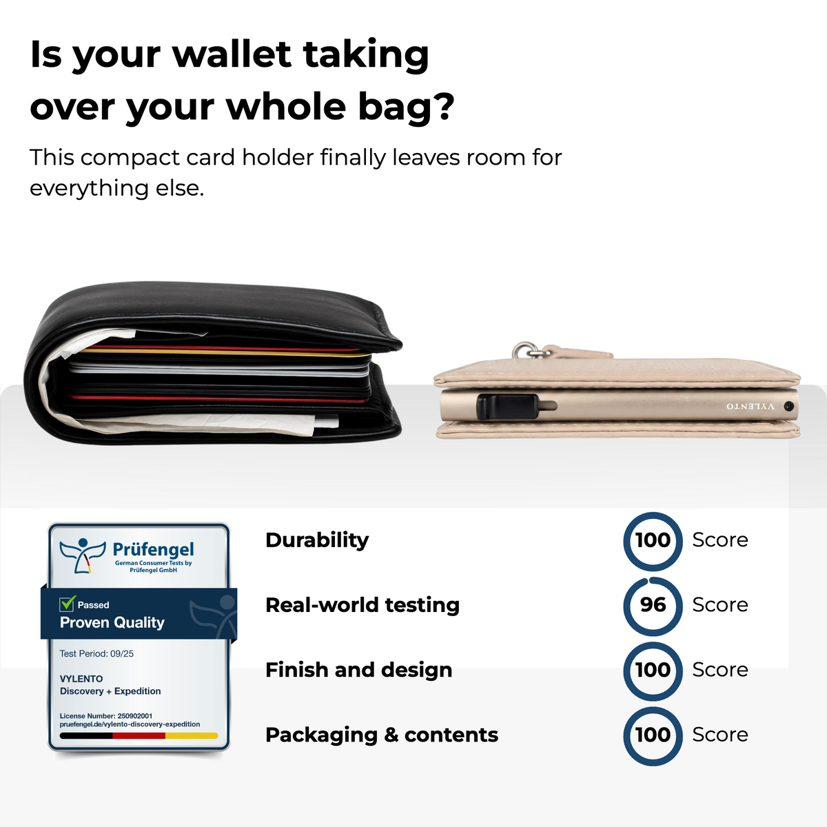 Discovery Card Holder One Pebble Beige