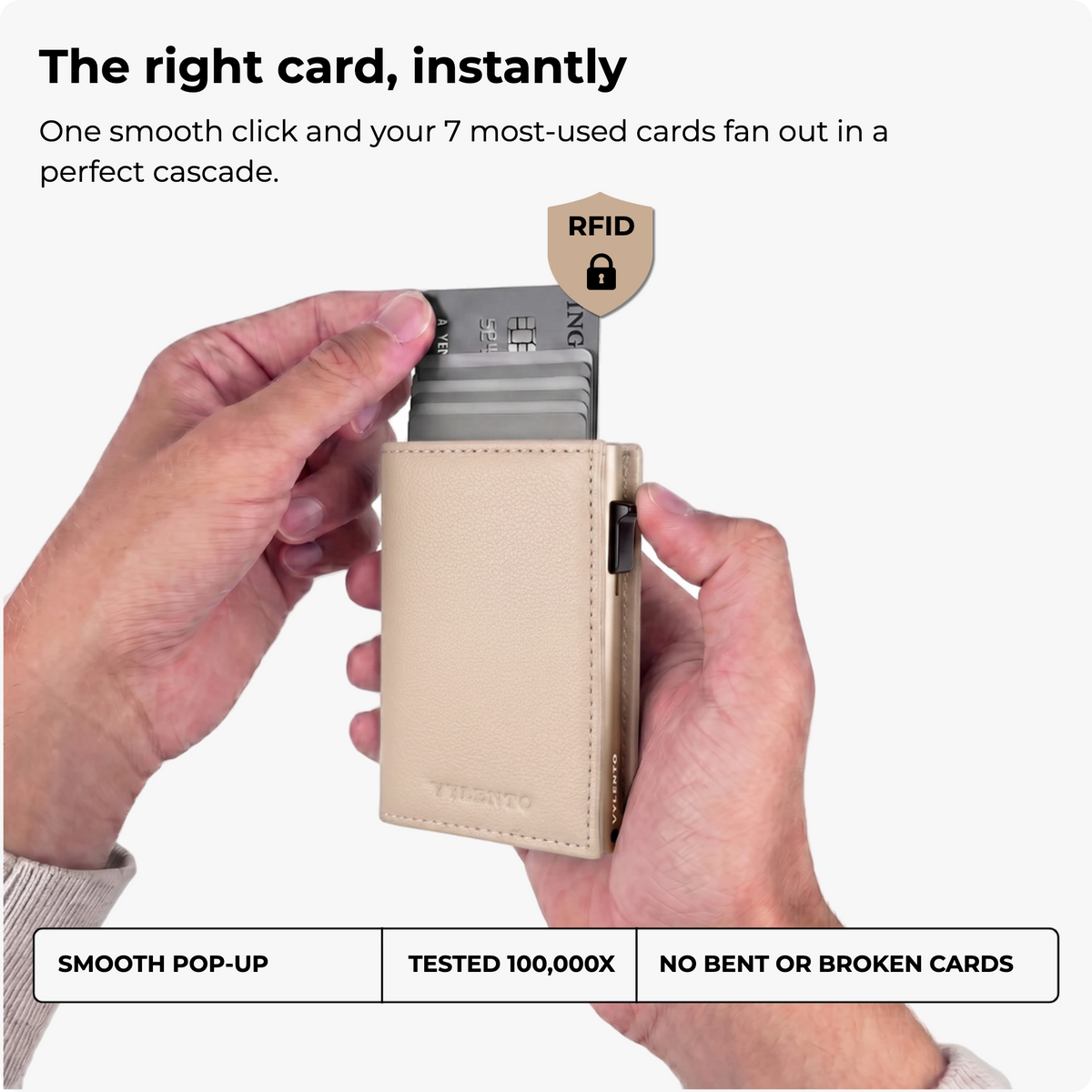 Discovery Card Holder One Pebble Beige