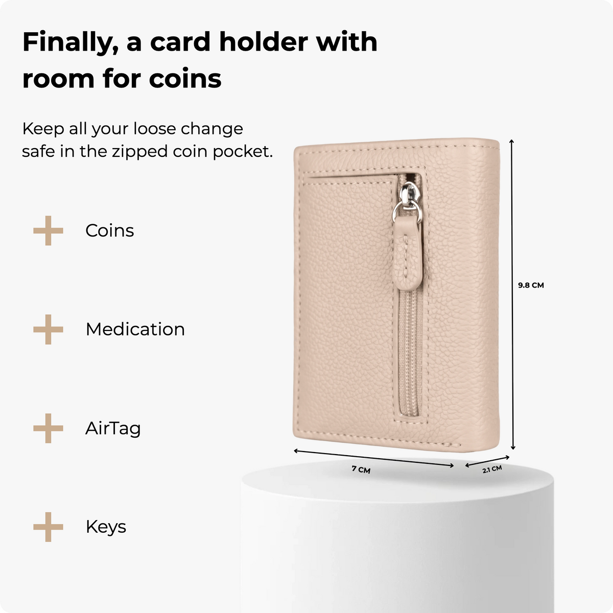 Expedition Card Holder One Pebble Beige