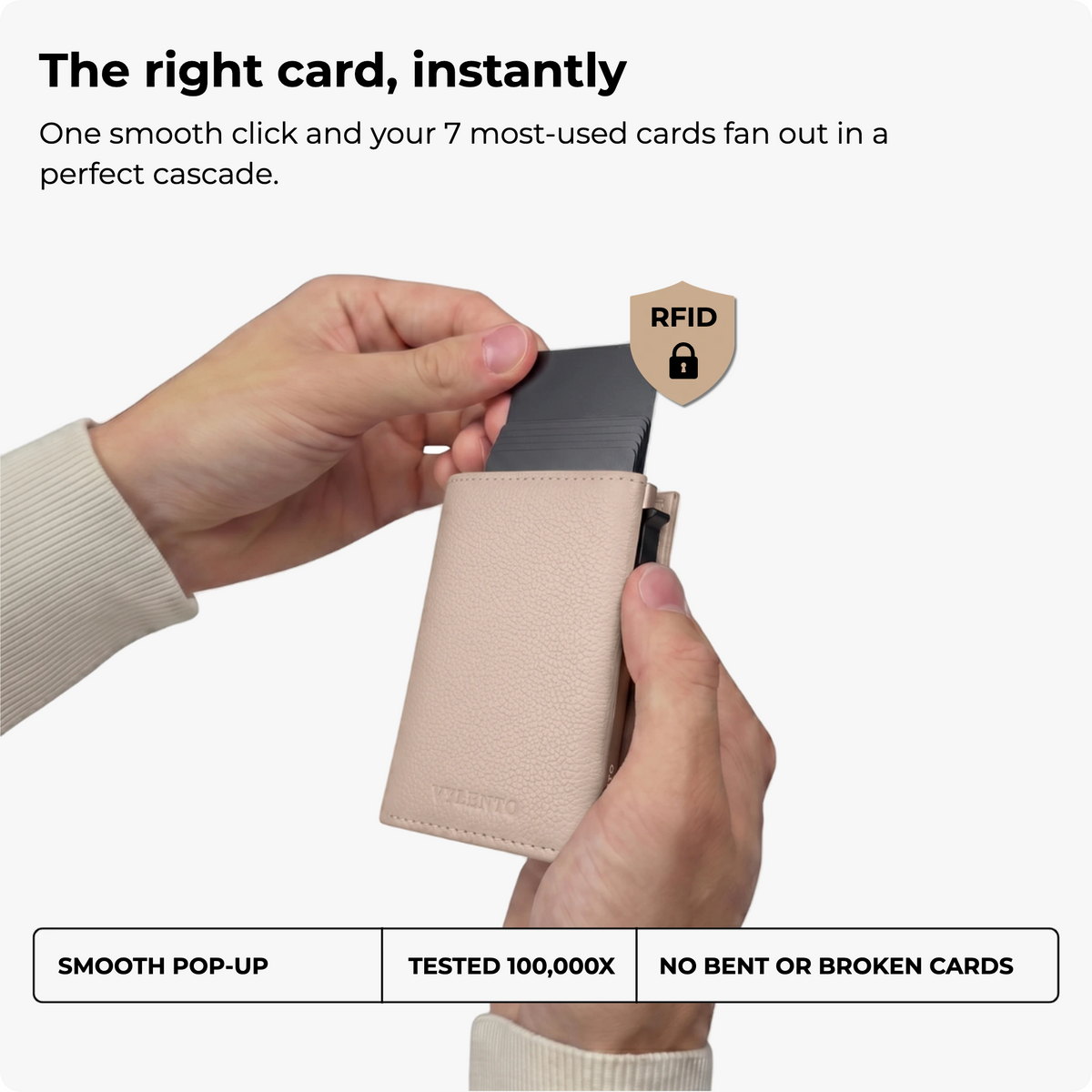 Expedition Card Holder One Pebble Beige