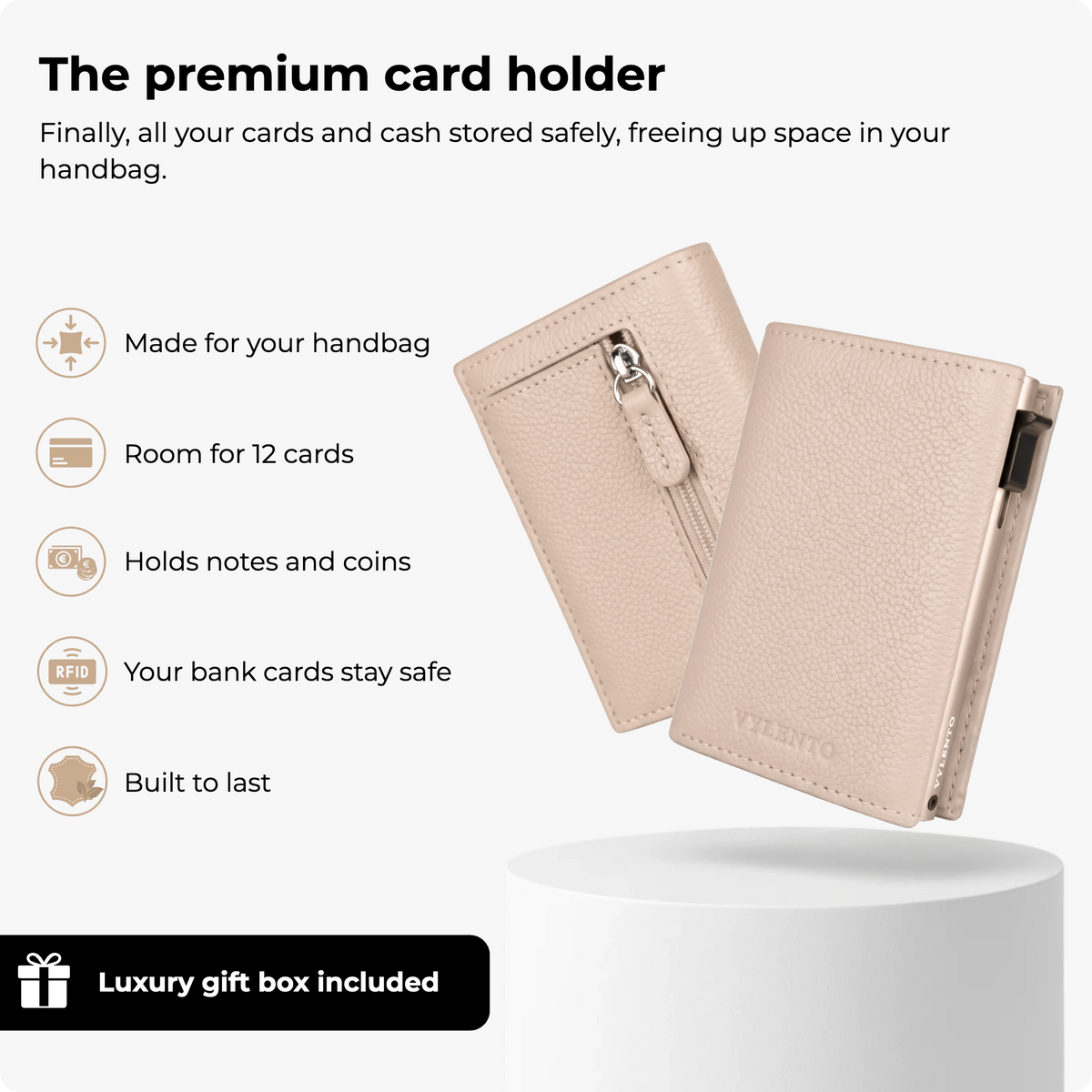 Expedition Card Holder One Pebble Beige