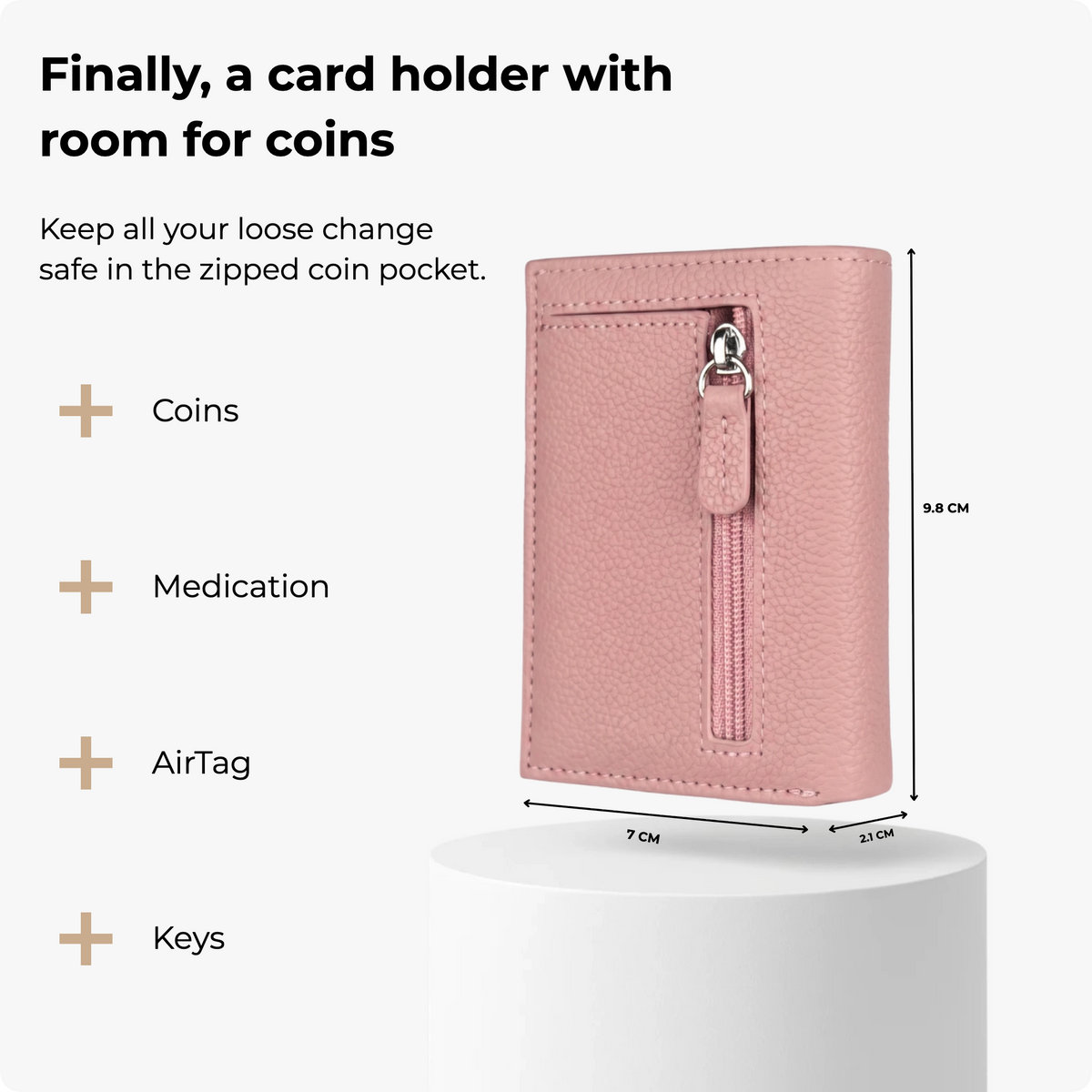 Vylento Expedition Card Holder One Pebble Pink, photo 9